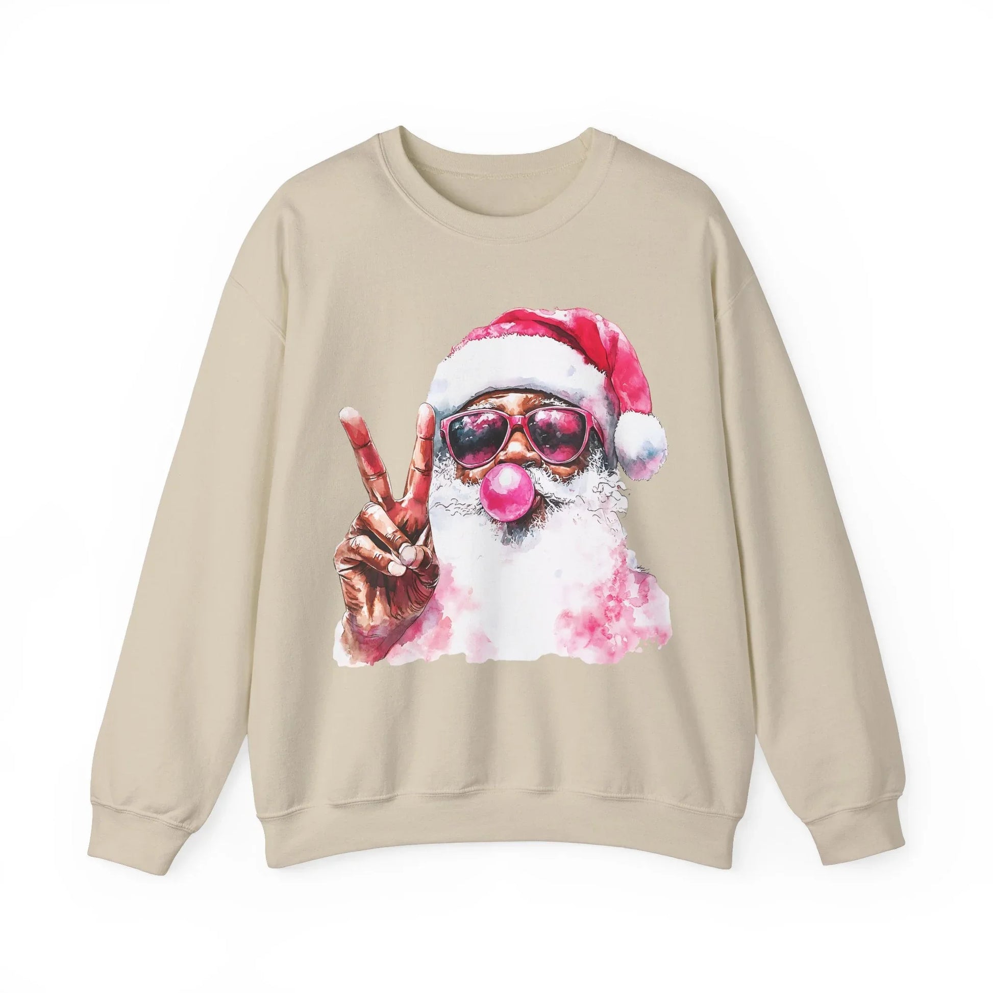 Pink Christmas Sweatshirt - S / Sand