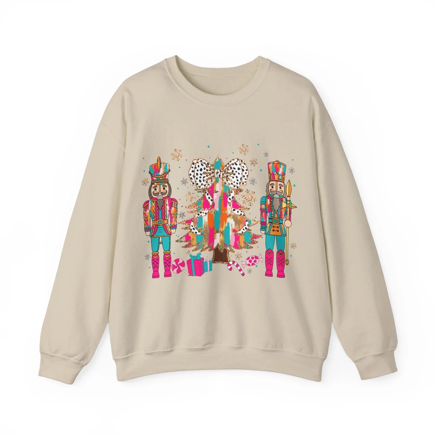 Pink Christmas Sweatshirt - S / Sand