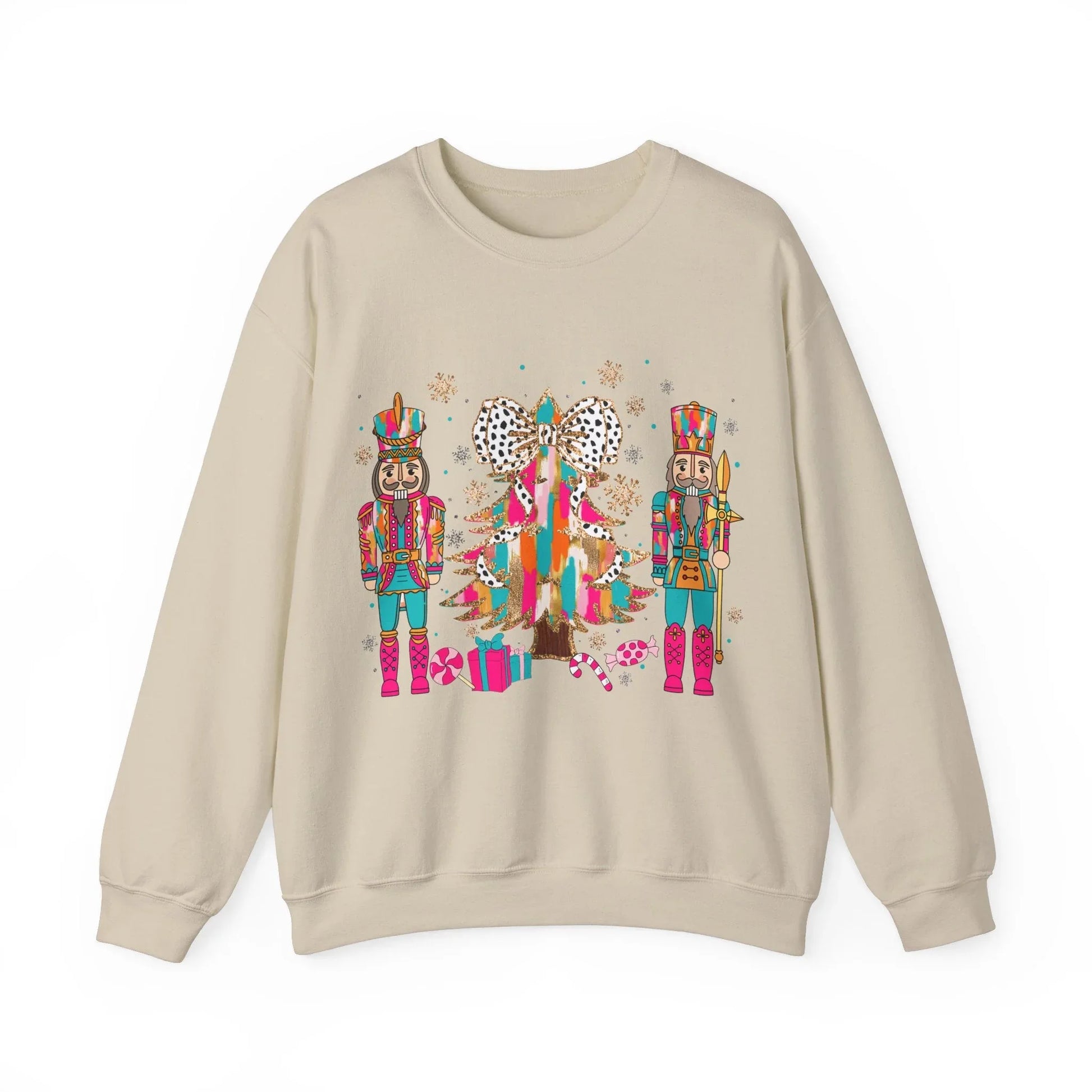 Pink Christmas Sweatshirt - S / Sand