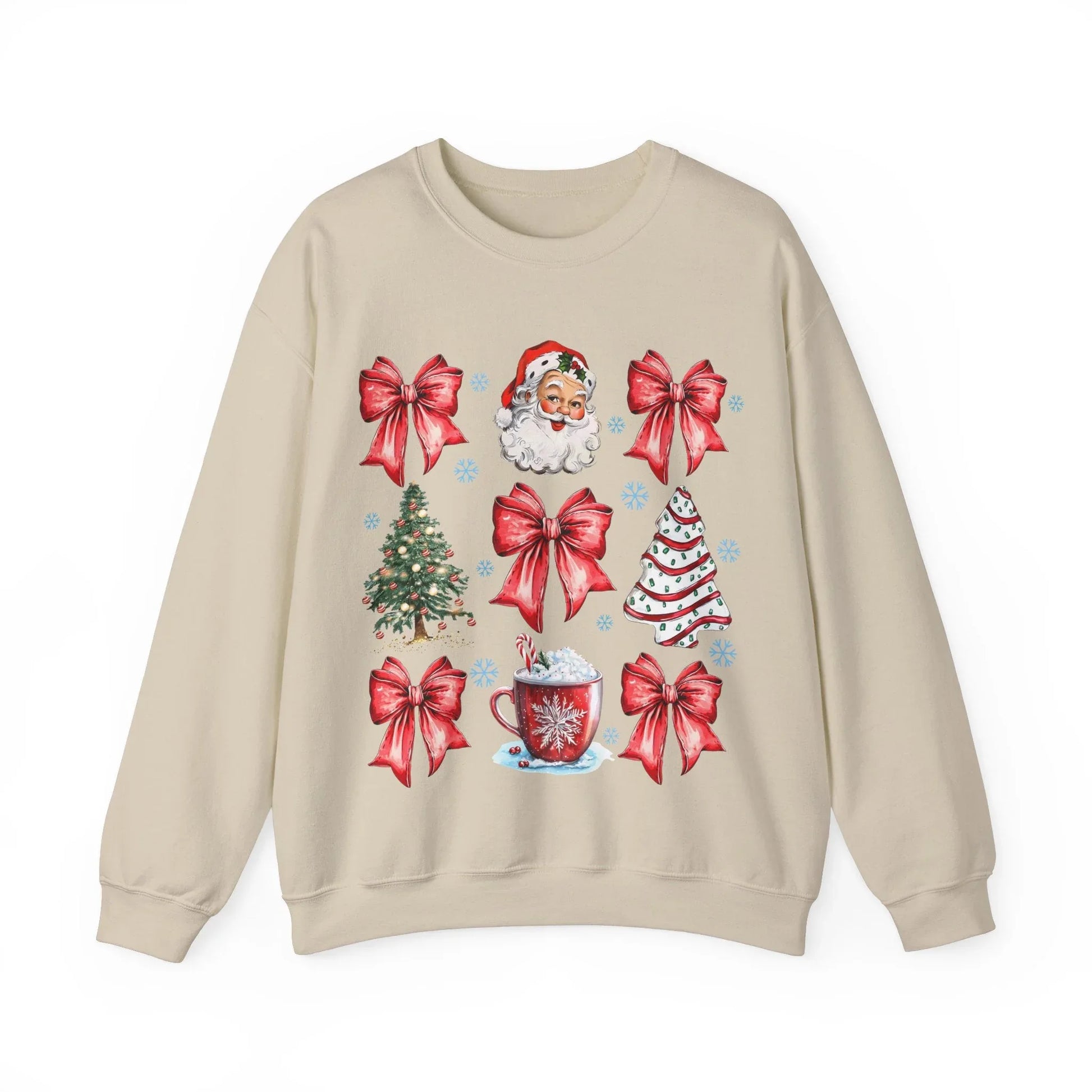 Pink Christmas Sweatshirt - S / Sand