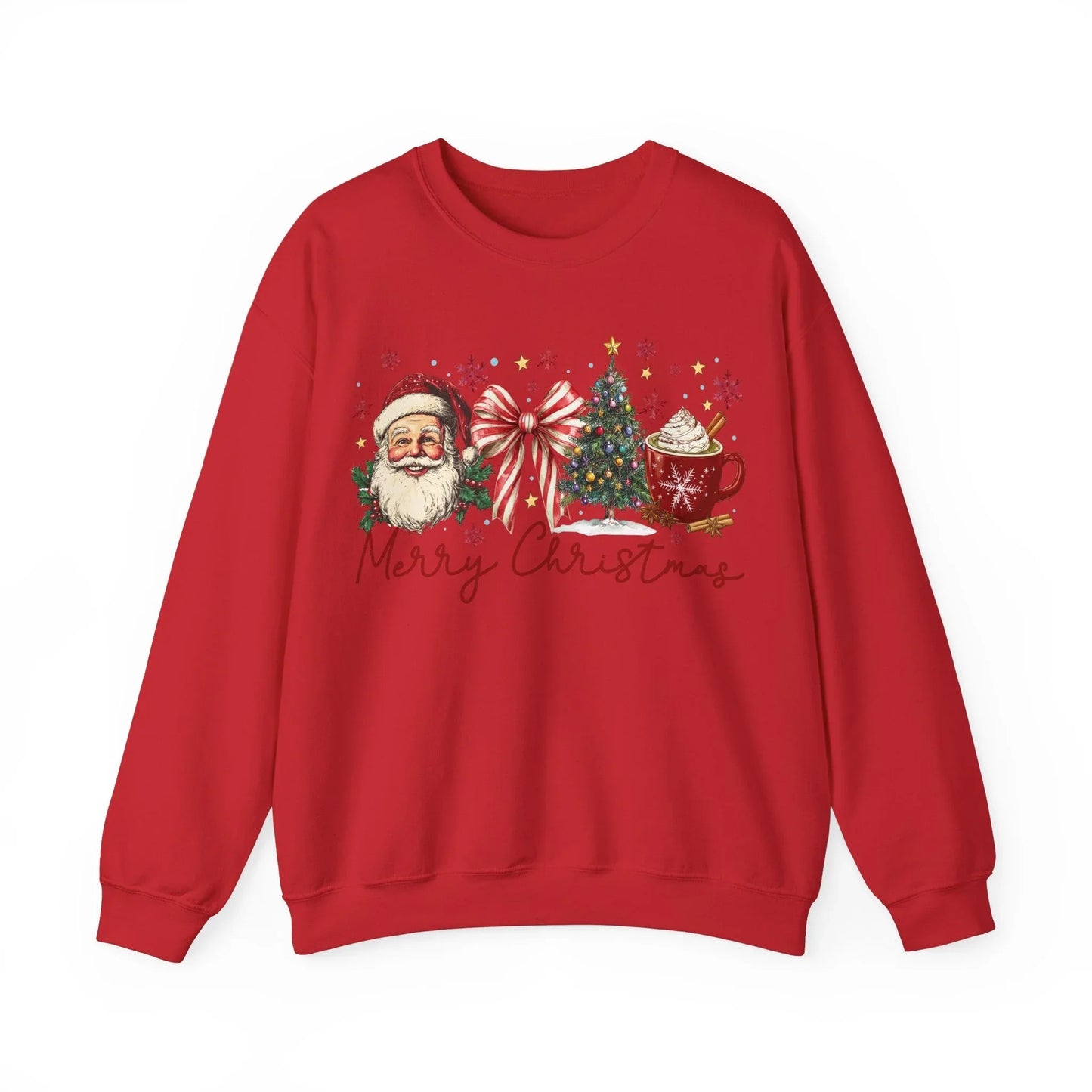 Pink Christmas Sweatshirt - S / Red