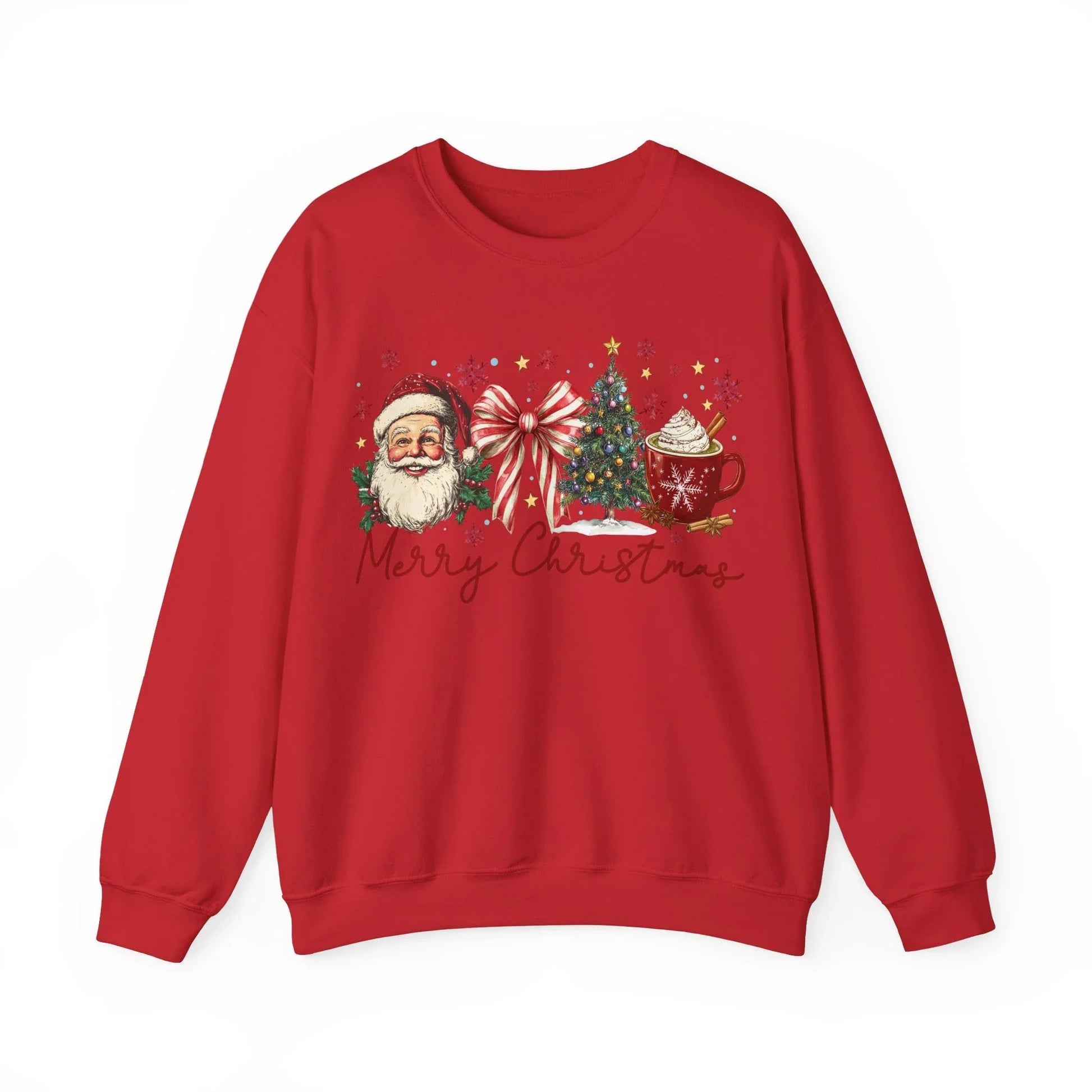 Pink Christmas Sweatshirt - S / Red