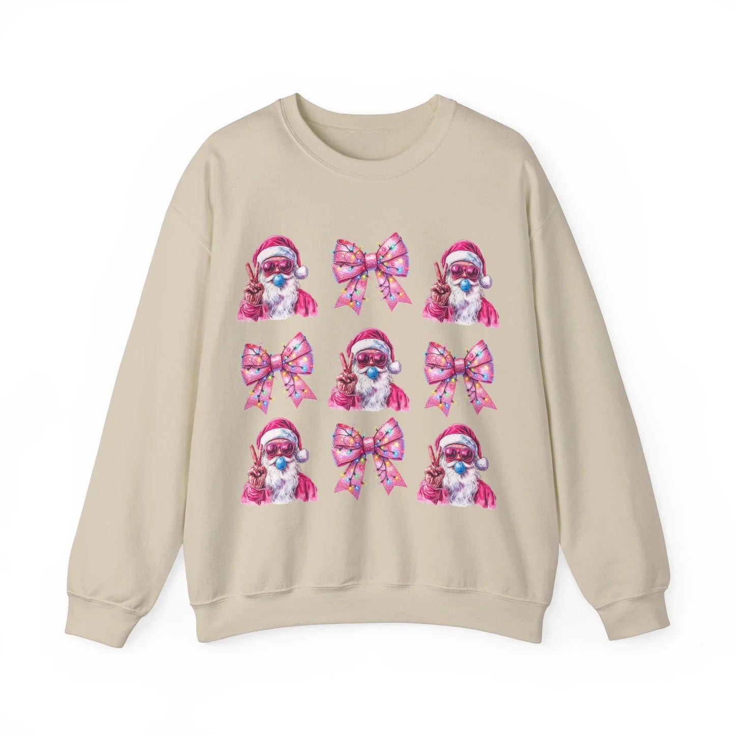 Pink Christmas Sweatshirt - S / Sand
