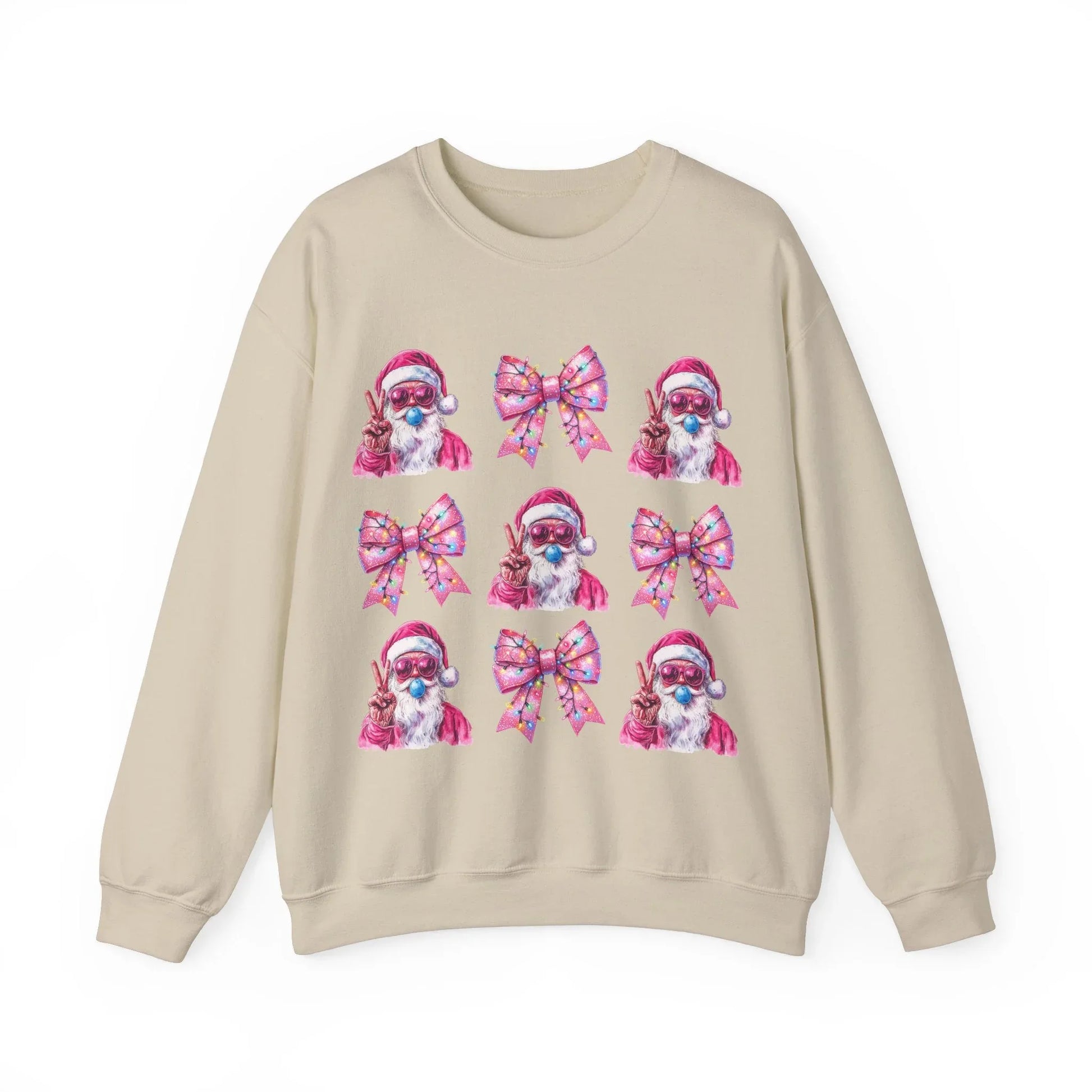 Pink Christmas Sweatshirt - S / Sand