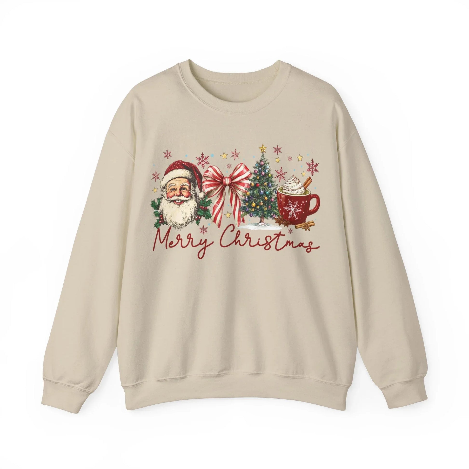 Pink Christmas Sweatshirt - S / Sand