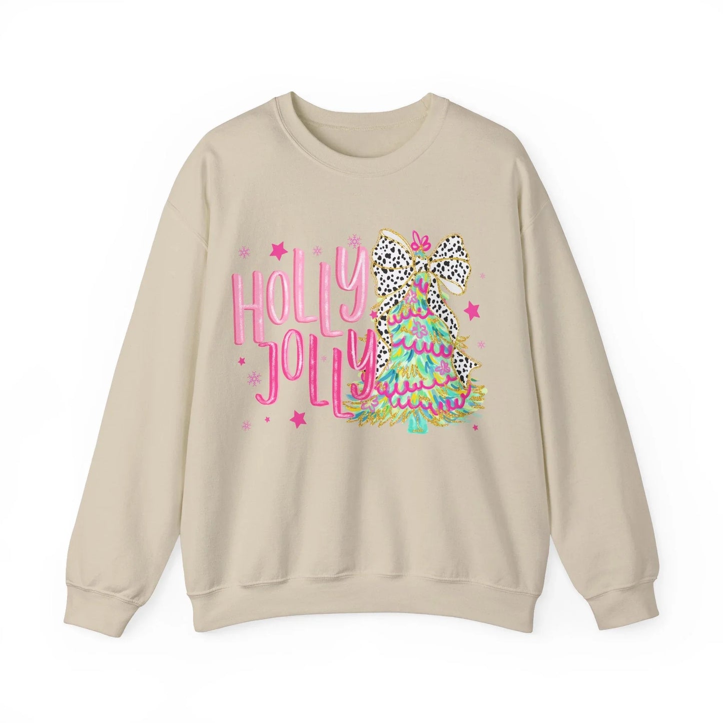 Pink Christmas Sweatshirt - S / Sand