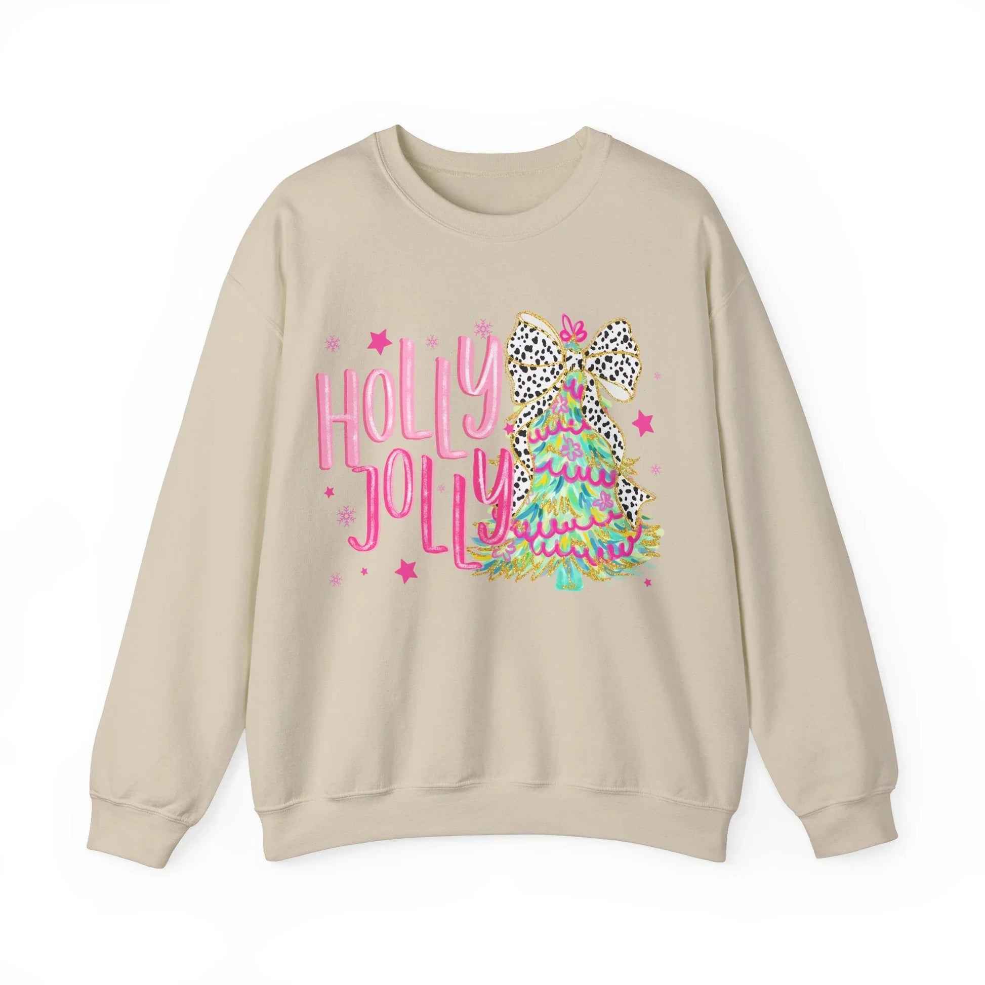 Pink Christmas Sweatshirt - S / Sand