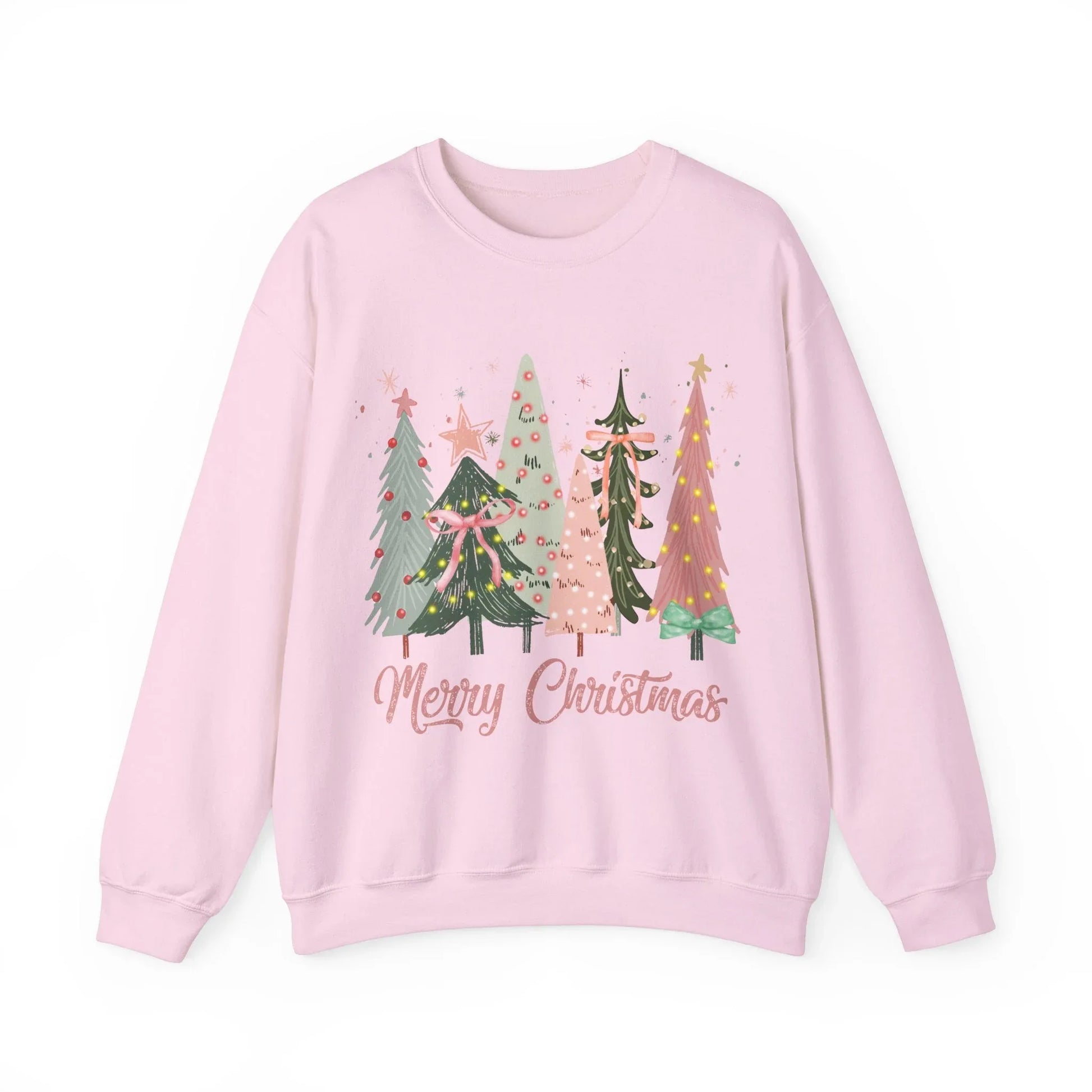 Pink Christmas Sweatshirt - S / Light