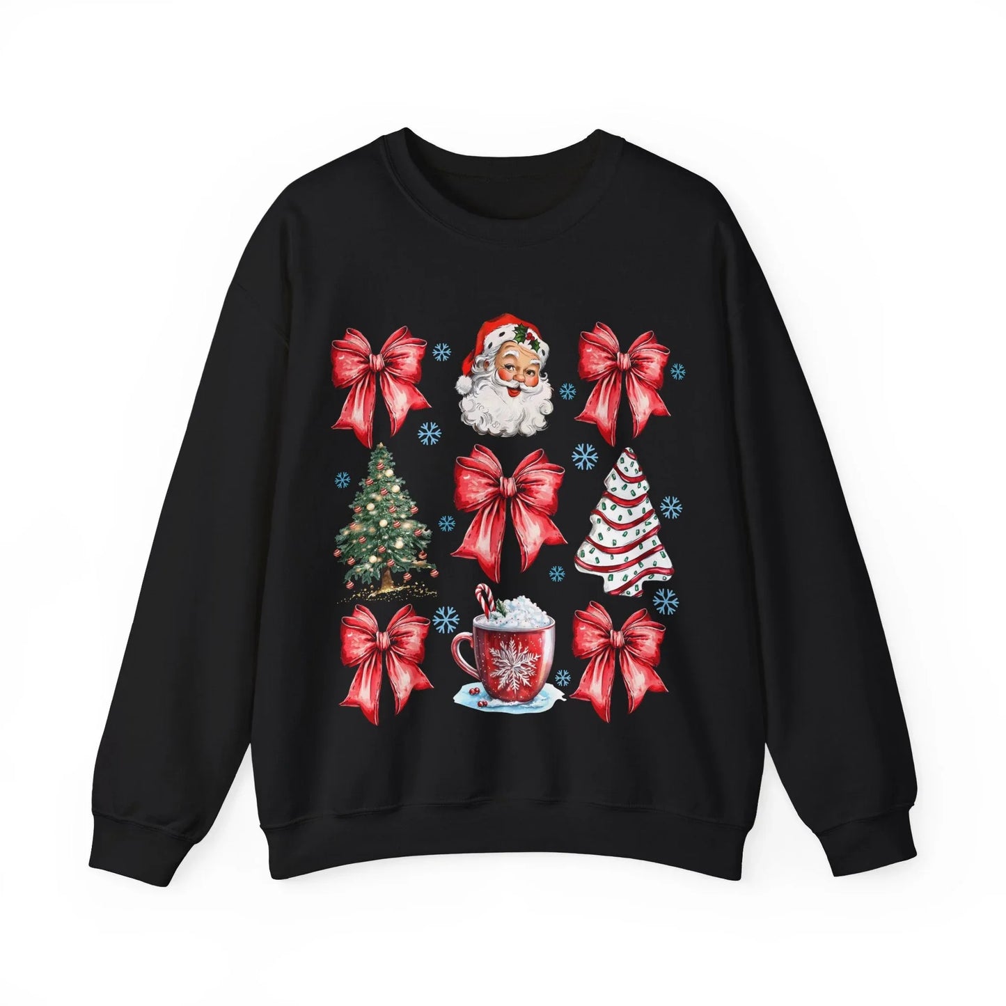 Pink Christmas Sweatshirt - S / Black