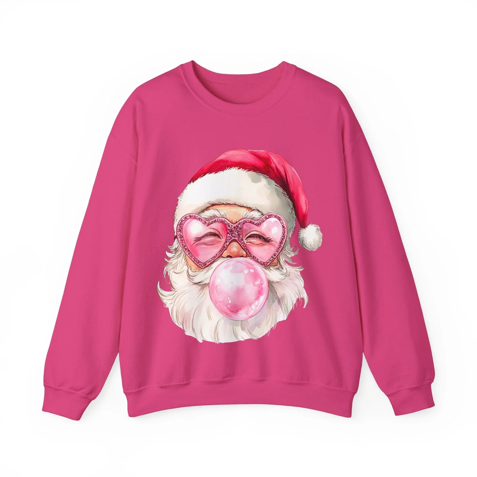 Pink Christmas Sweatshirt - S / Heliconia