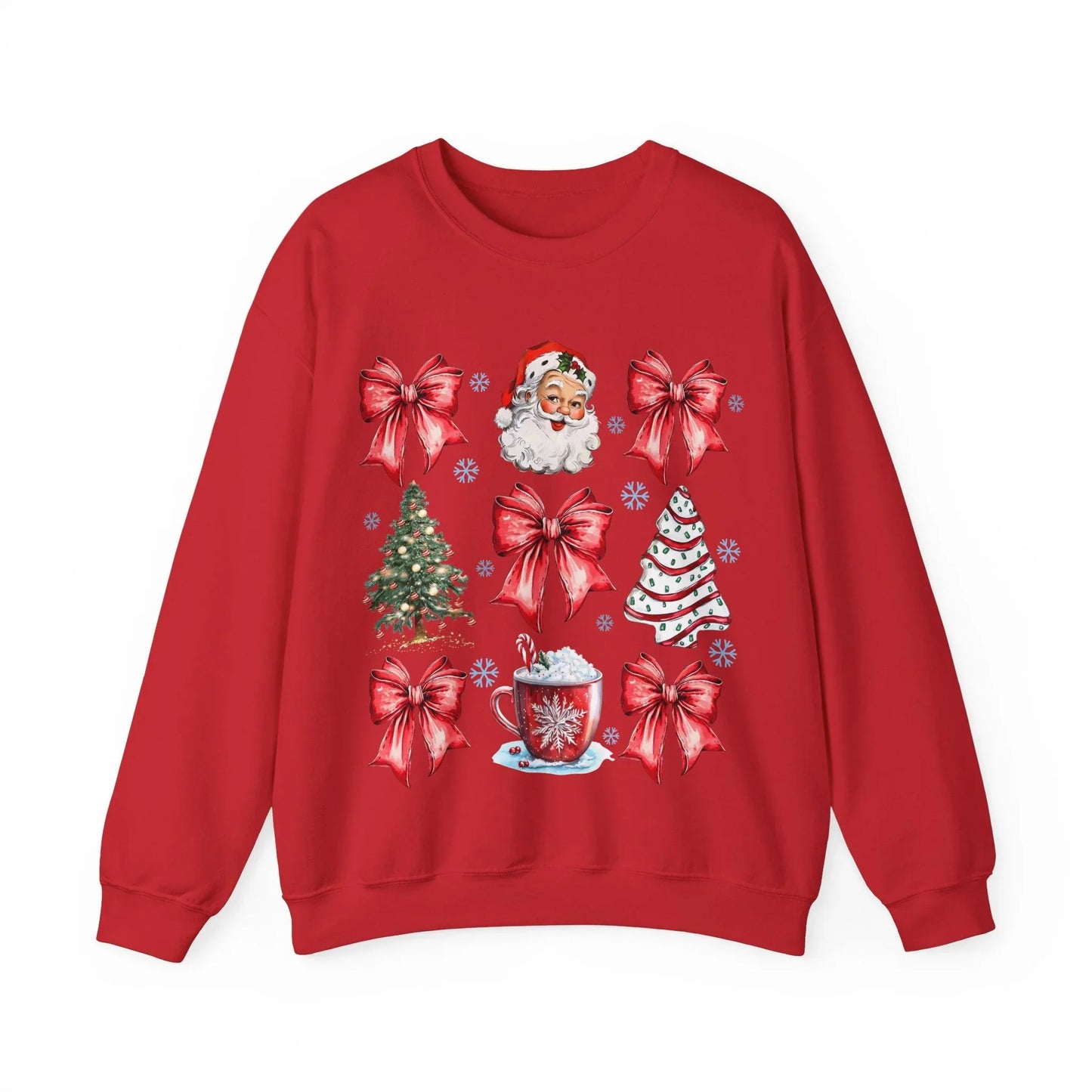 Pink Christmas Sweatshirt - S / Red