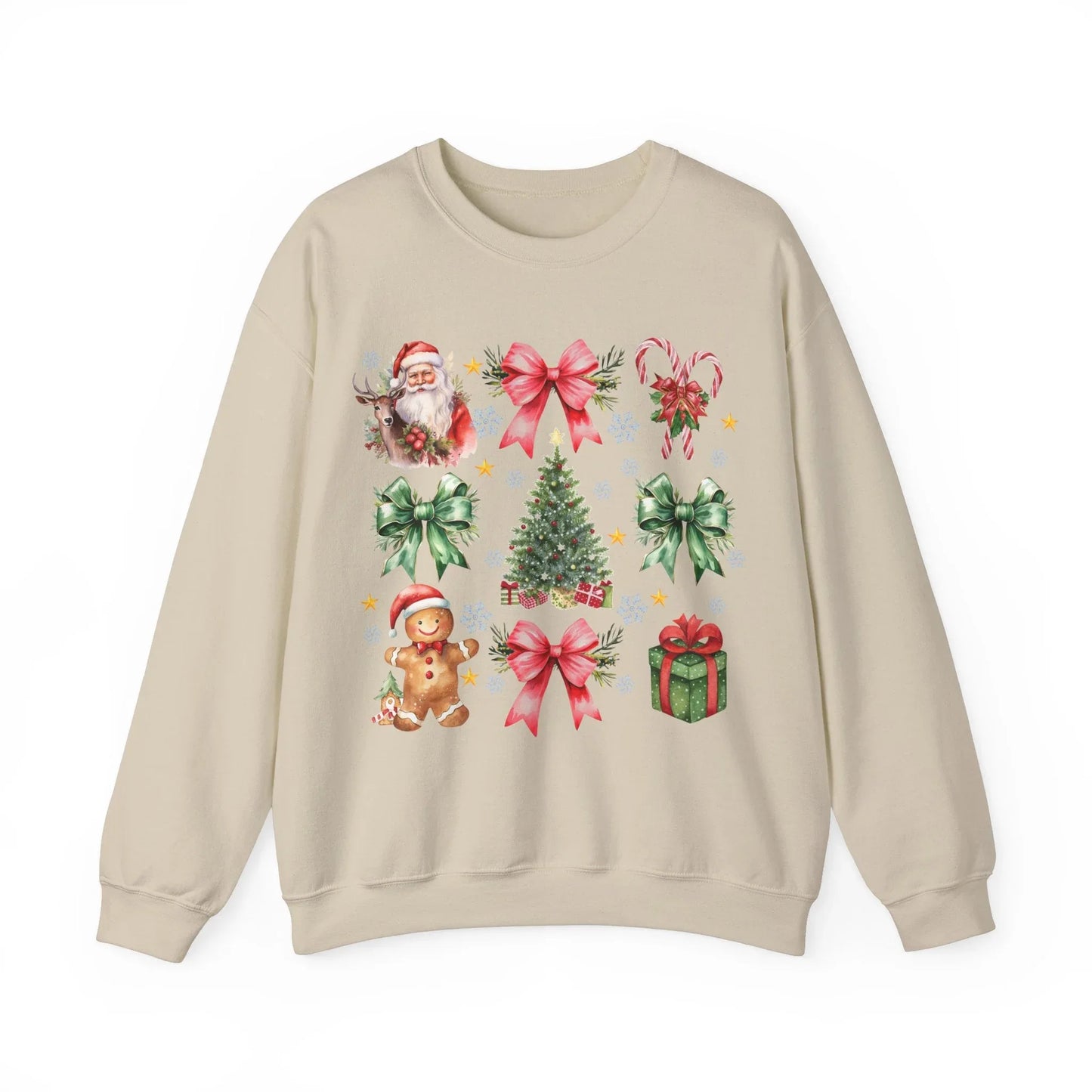 Pink Christmas Sweatshirt - S / Sand