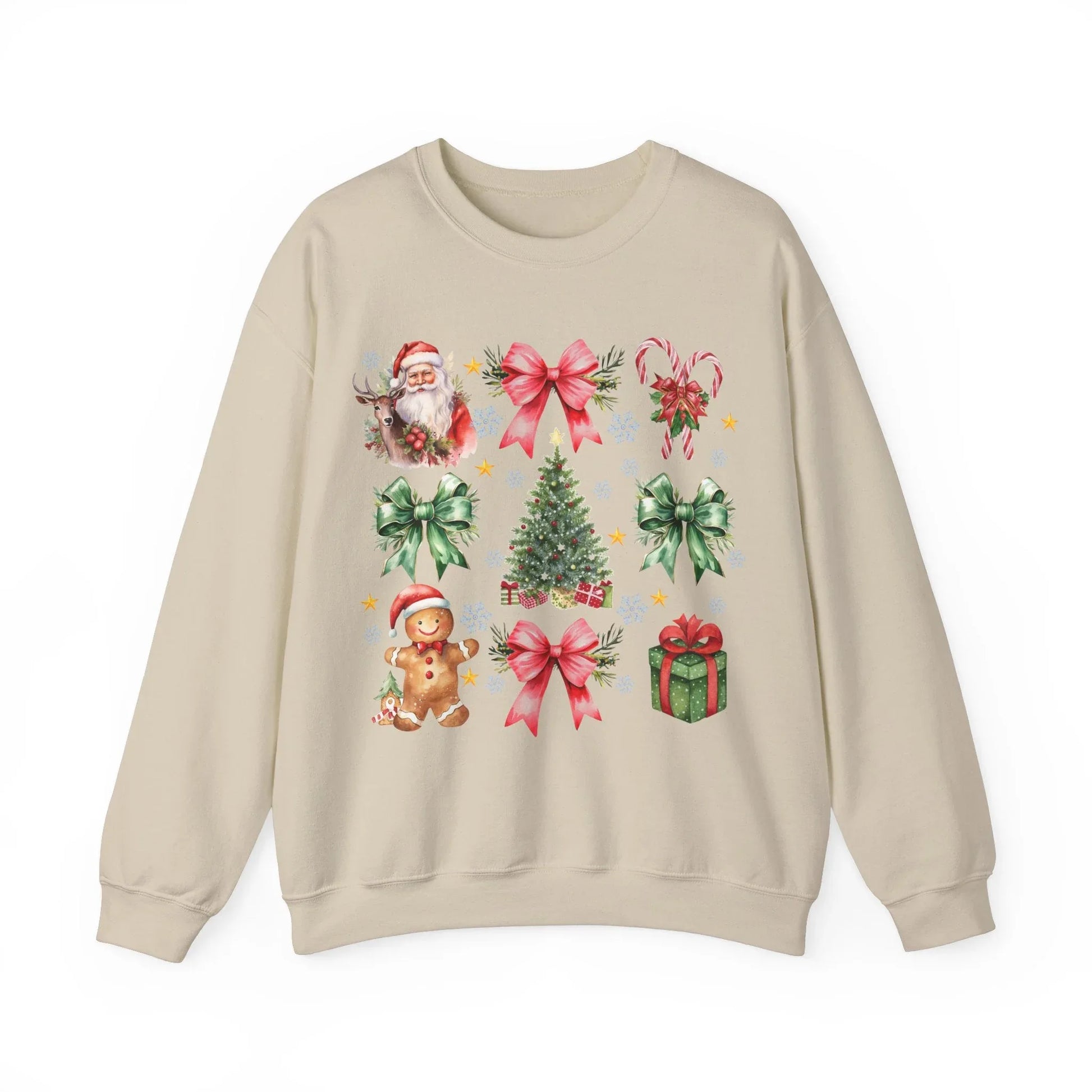 Pink Christmas Sweatshirt - S / Sand