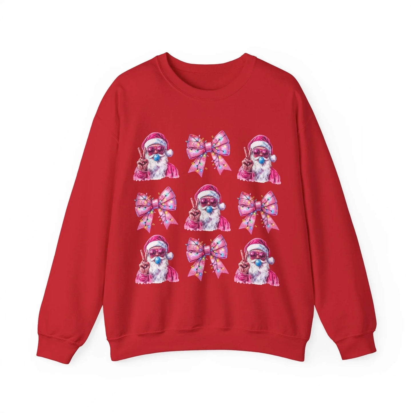 Pink Christmas Sweatshirt - S / Red
