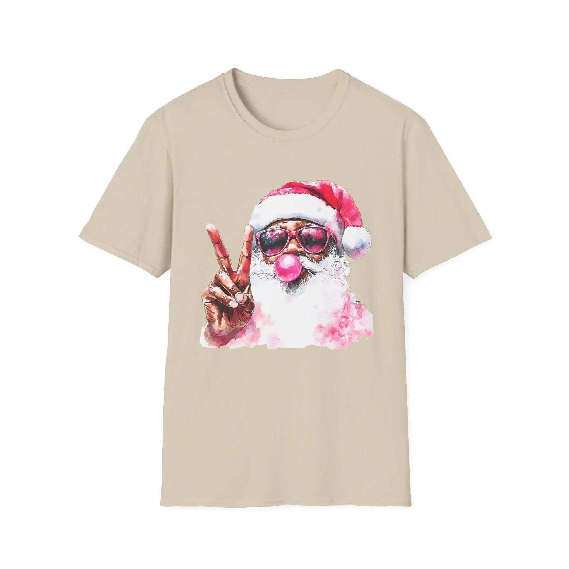Pink Christmas Tshirt - S / Sand - T-Shirt