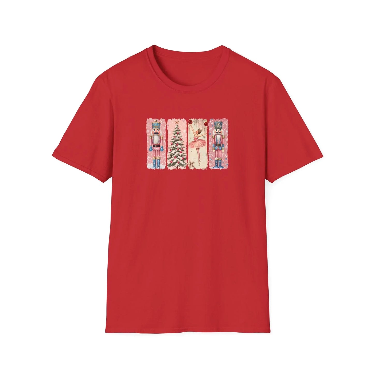Pink Christmas Tshirt - S / Red - T-Shirt