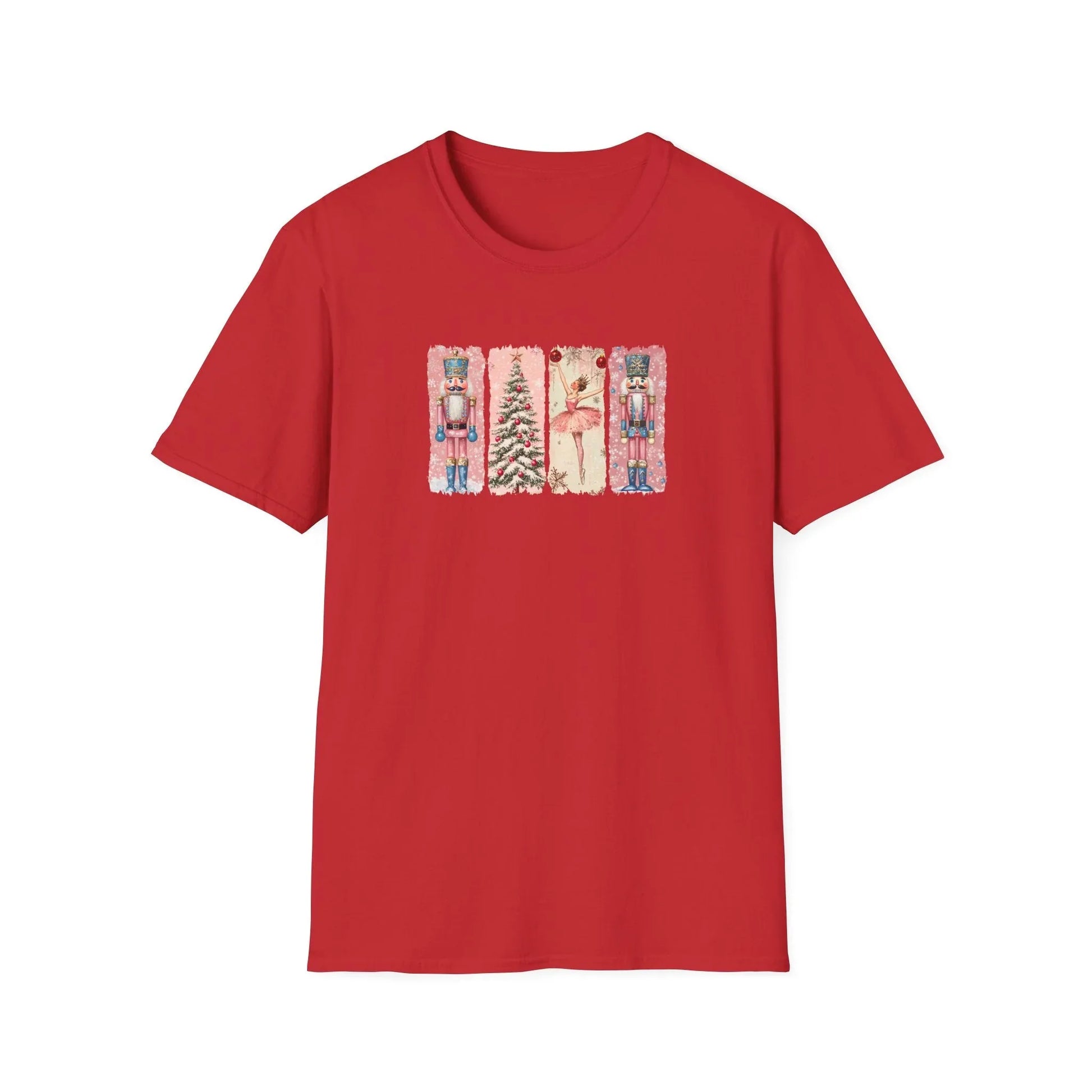 Pink Christmas Tshirt - S / Red - T-Shirt