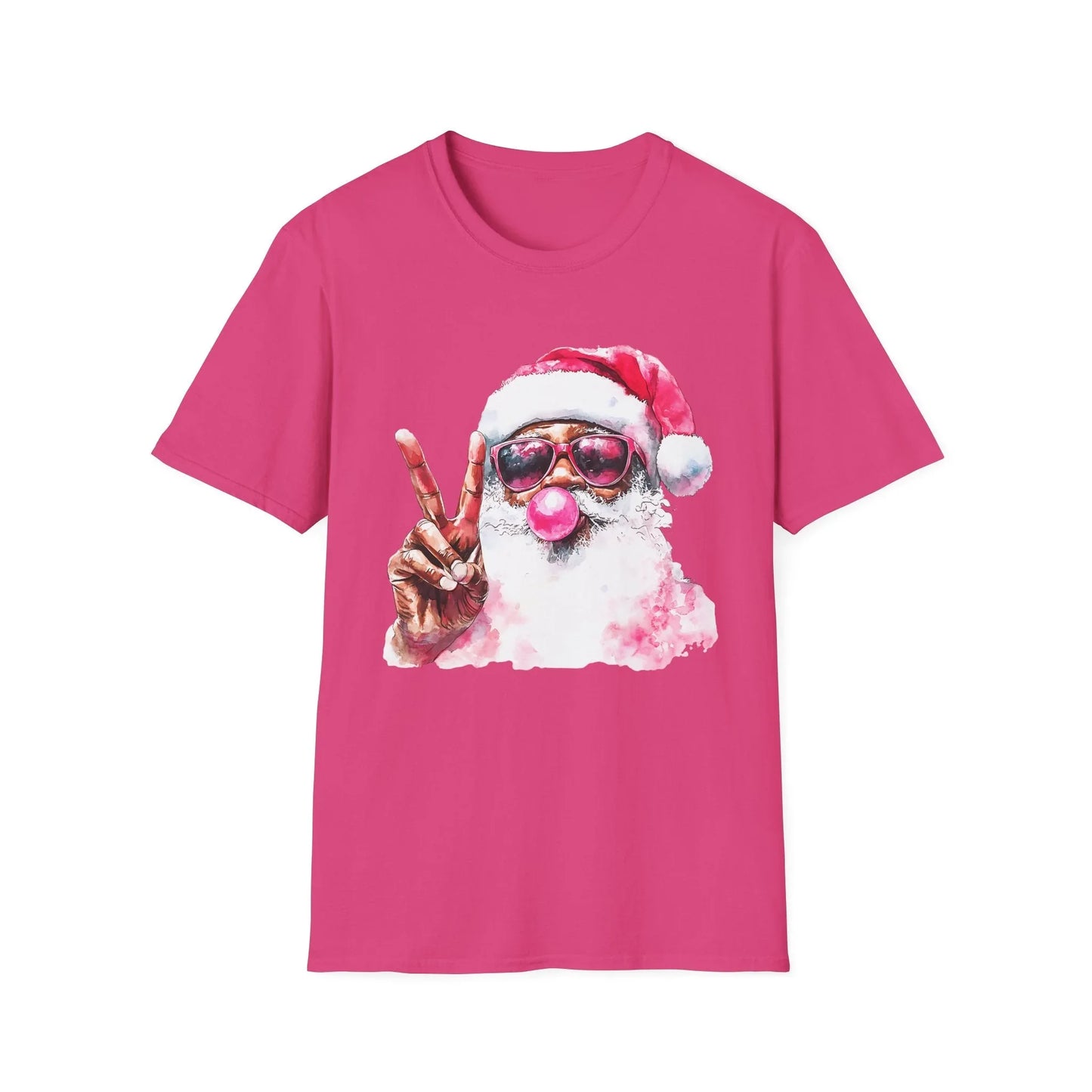 Pink Christmas Tshirt - S / Heliconia - T-Shirt