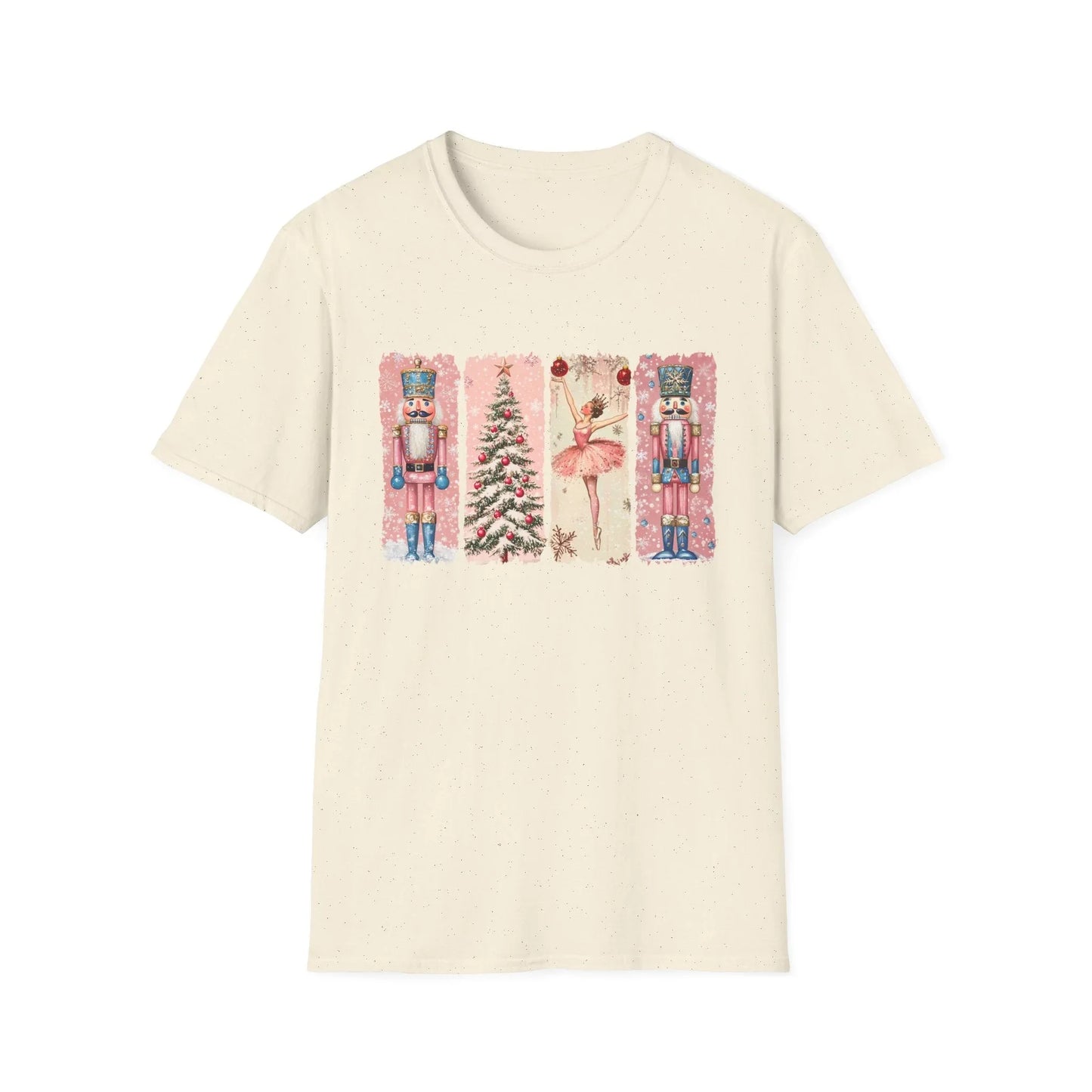 Pink Christmas Tshirt - S / Natural - T-Shirt