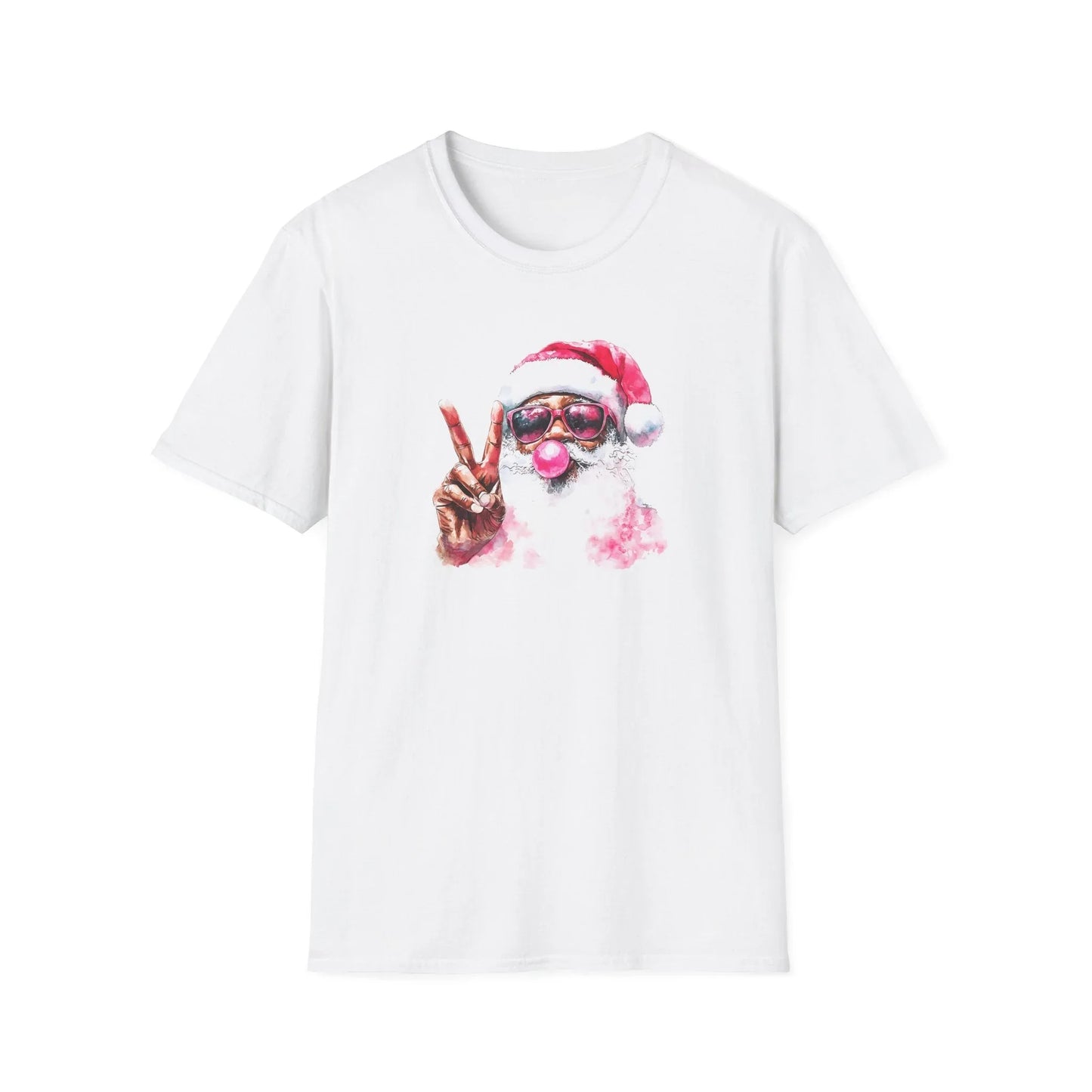 Pink Christmas Tshirt - XS / White - T-Shirt