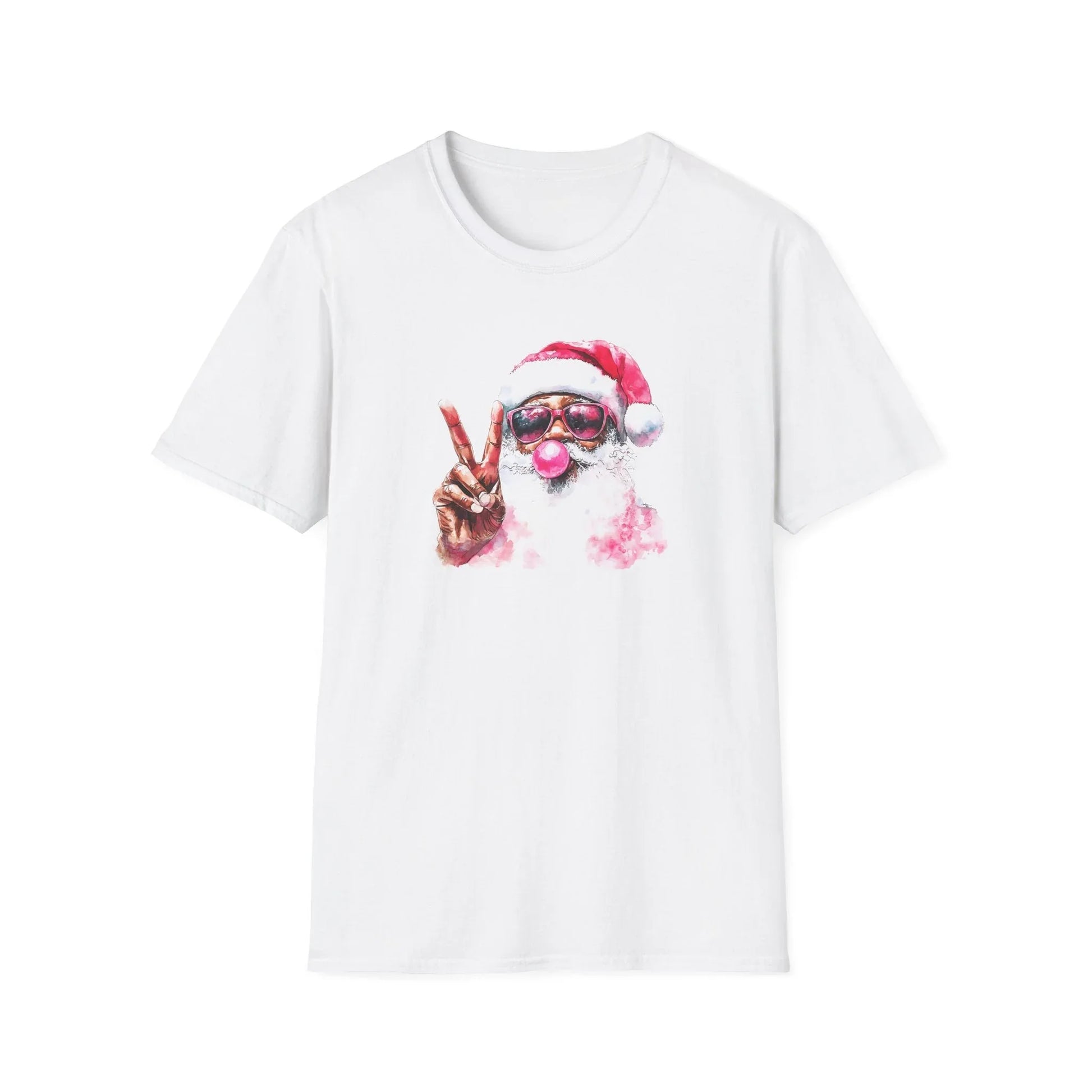 Pink Christmas Tshirt - XS / White - T-Shirt