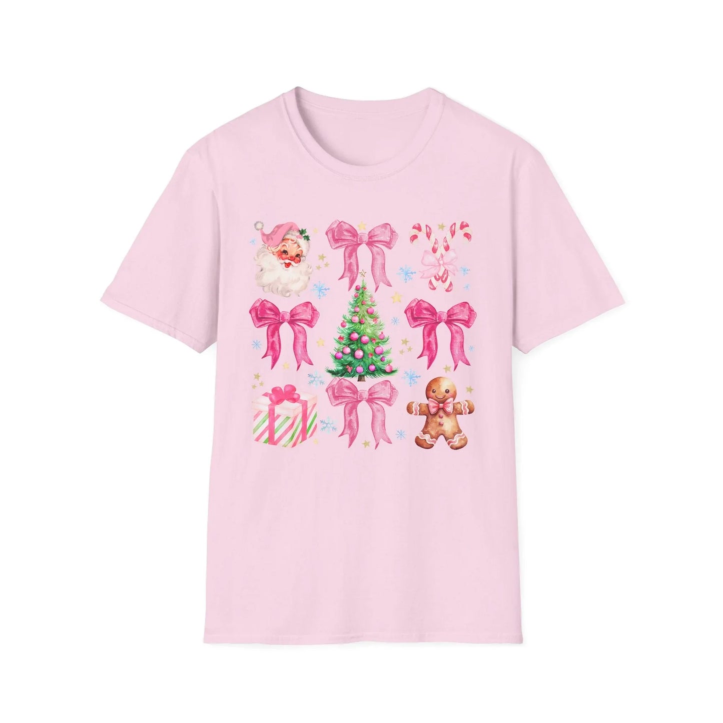 Pink Christmas Tshirt - S / Light - T-Shirt
