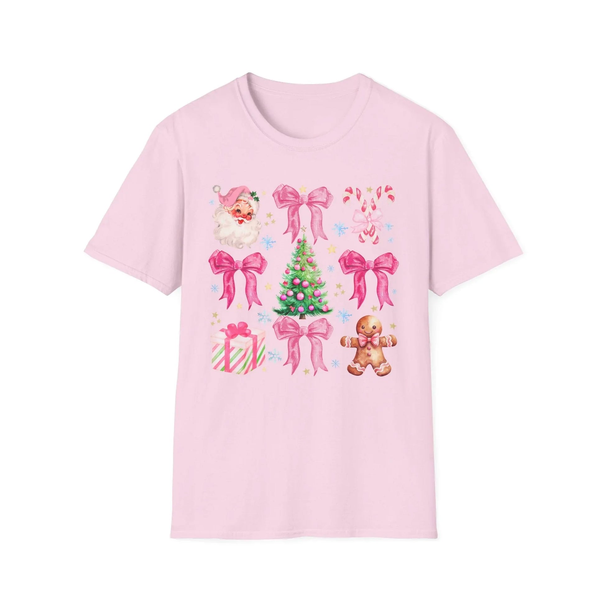Pink Christmas Tshirt - S / Light - T-Shirt