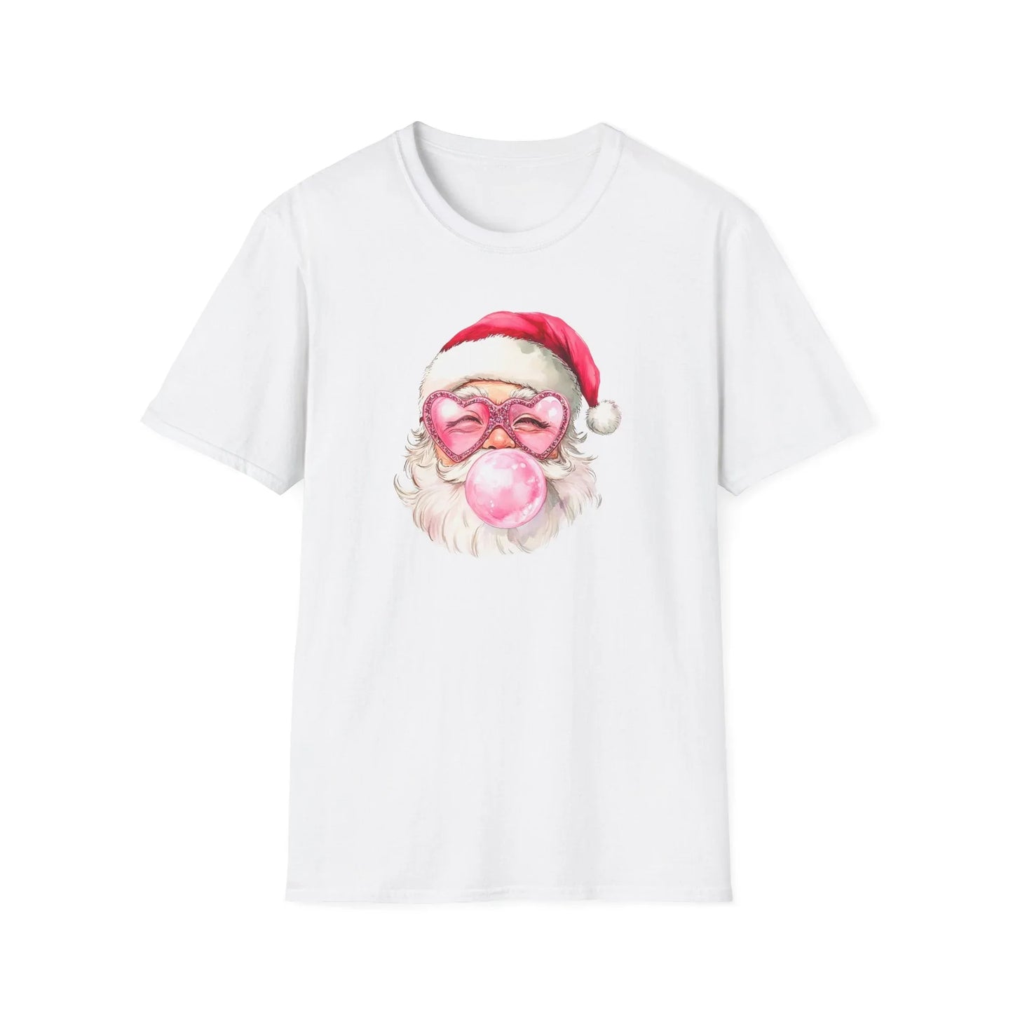 Pink Christmas Tshirt - XS / White - T-Shirt