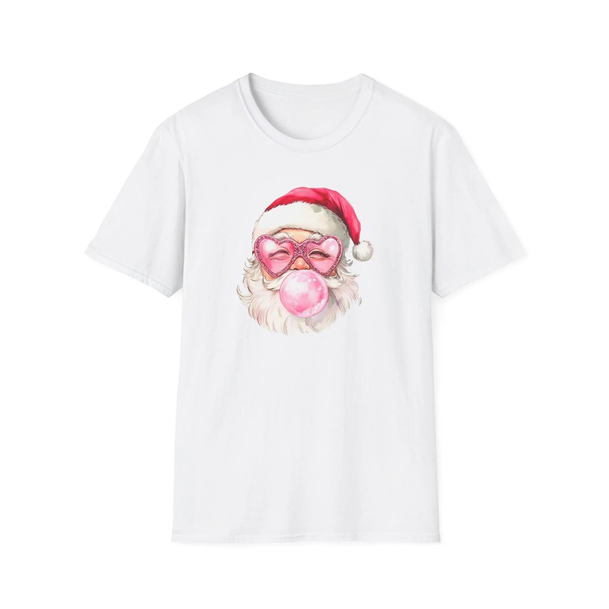 Pink Christmas Tshirt - XS / White - T-Shirt