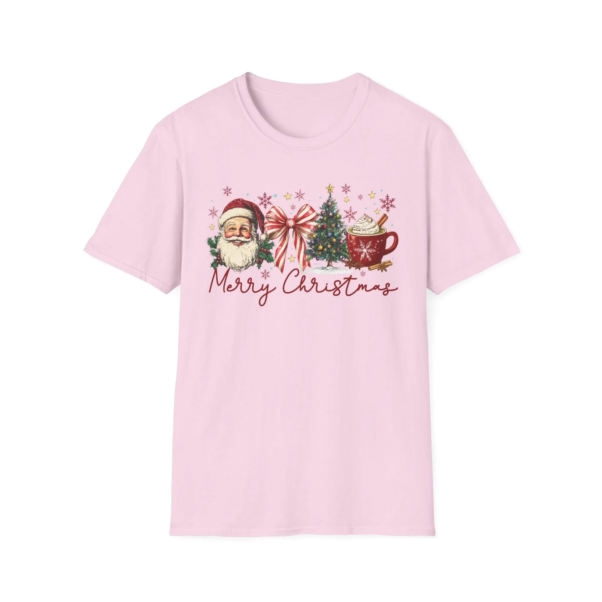 Pink Christmas Tshirt - S / Light - T-Shirt