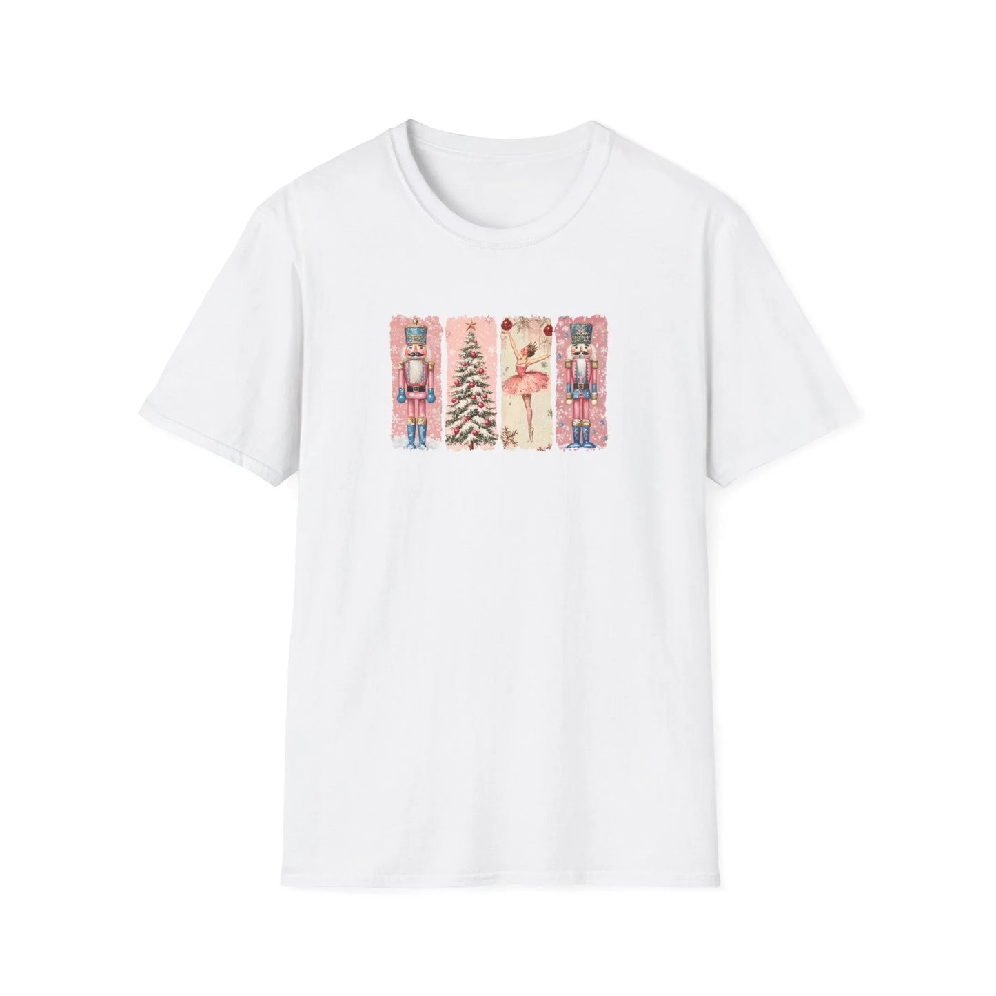 Pink Christmas Tshirt - XS / White - T-Shirt