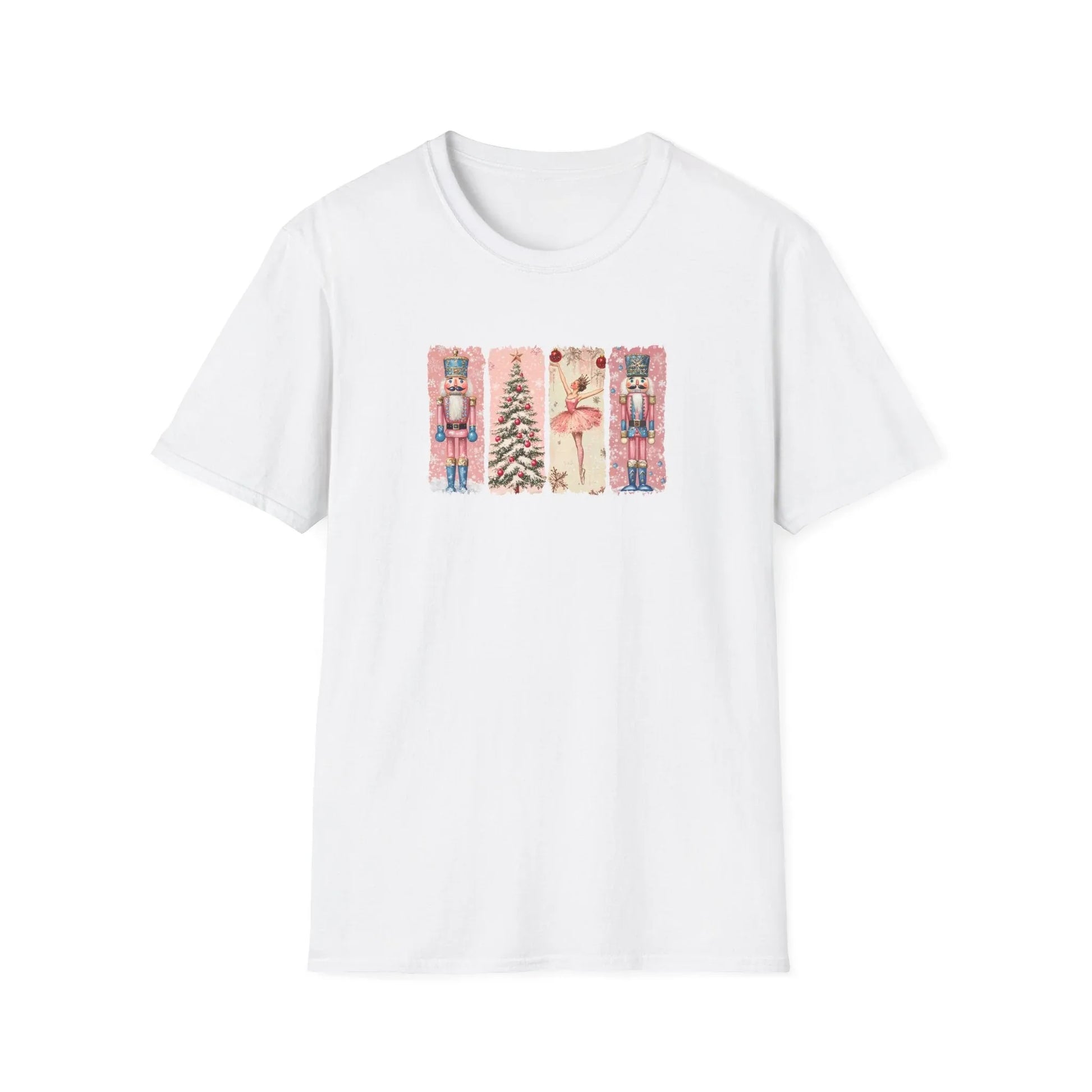 Pink Christmas Tshirt - XS / White - T-Shirt