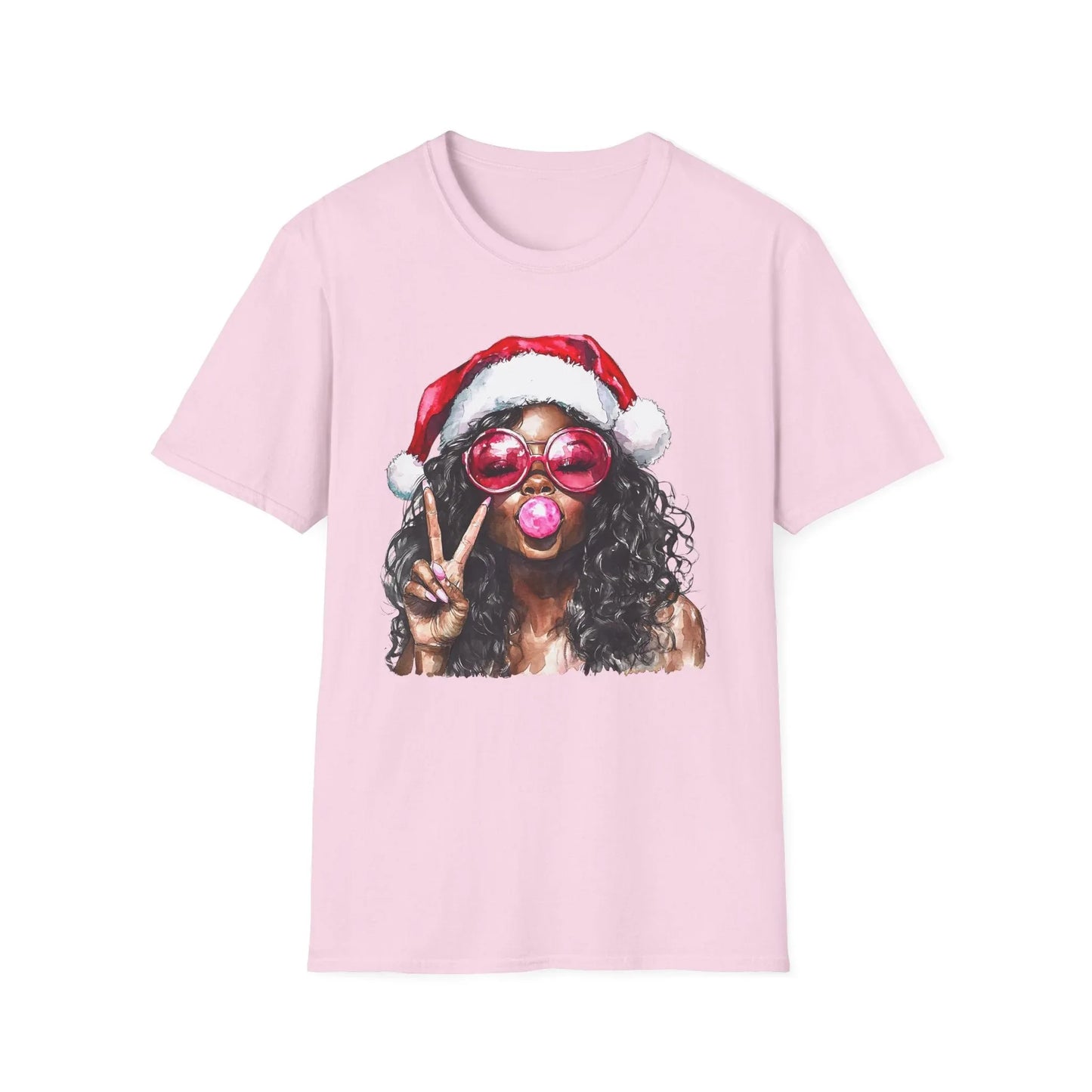 Pink Christmas Tshirt - S / Light - T-Shirt