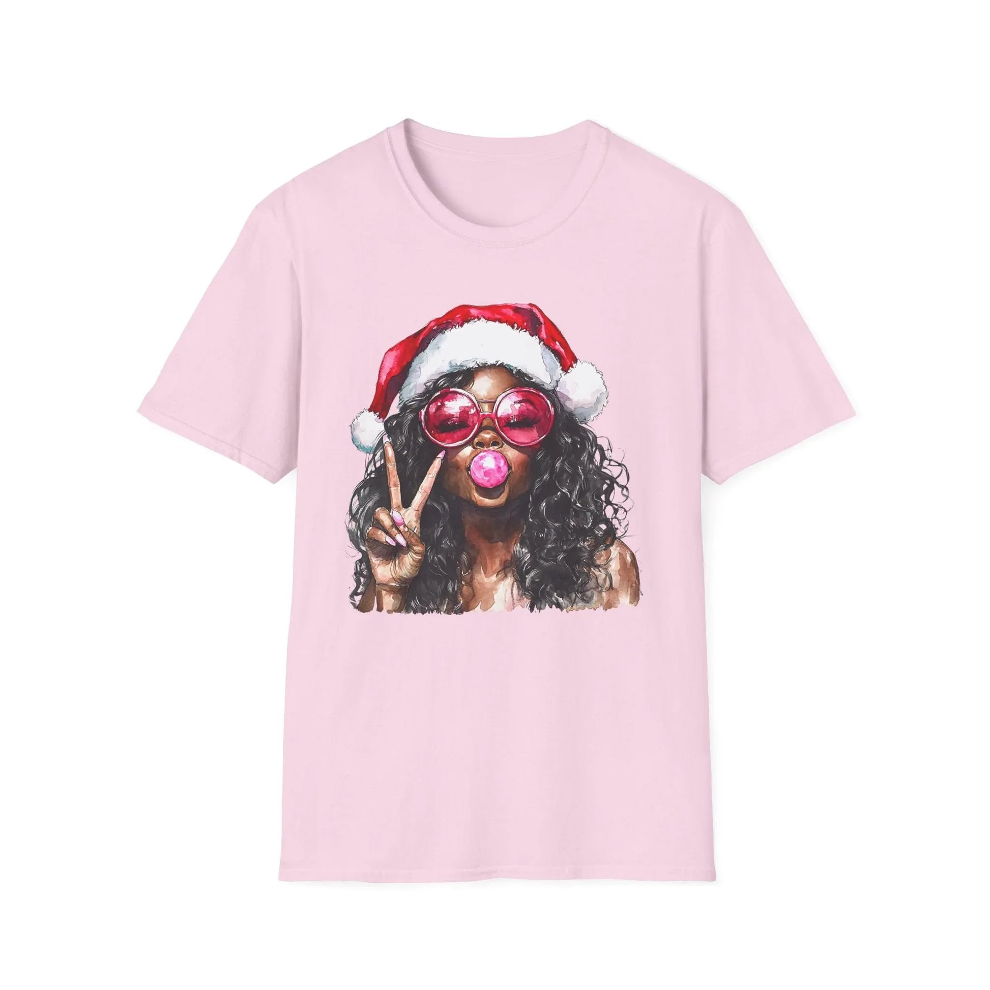 Pink Christmas Tshirt - S / Light - T-Shirt