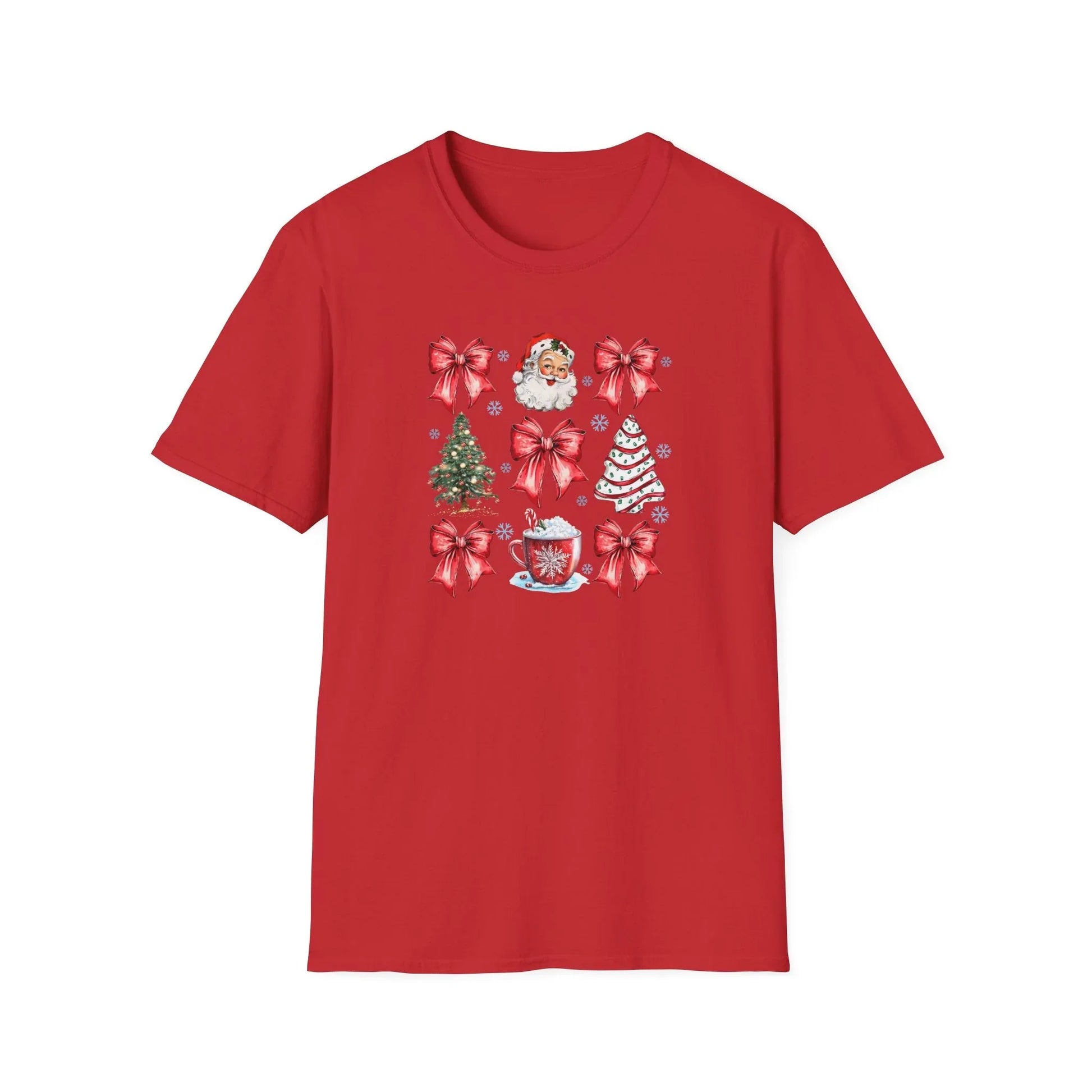 Pink Christmas Tshirt - S / Red - T-Shirt