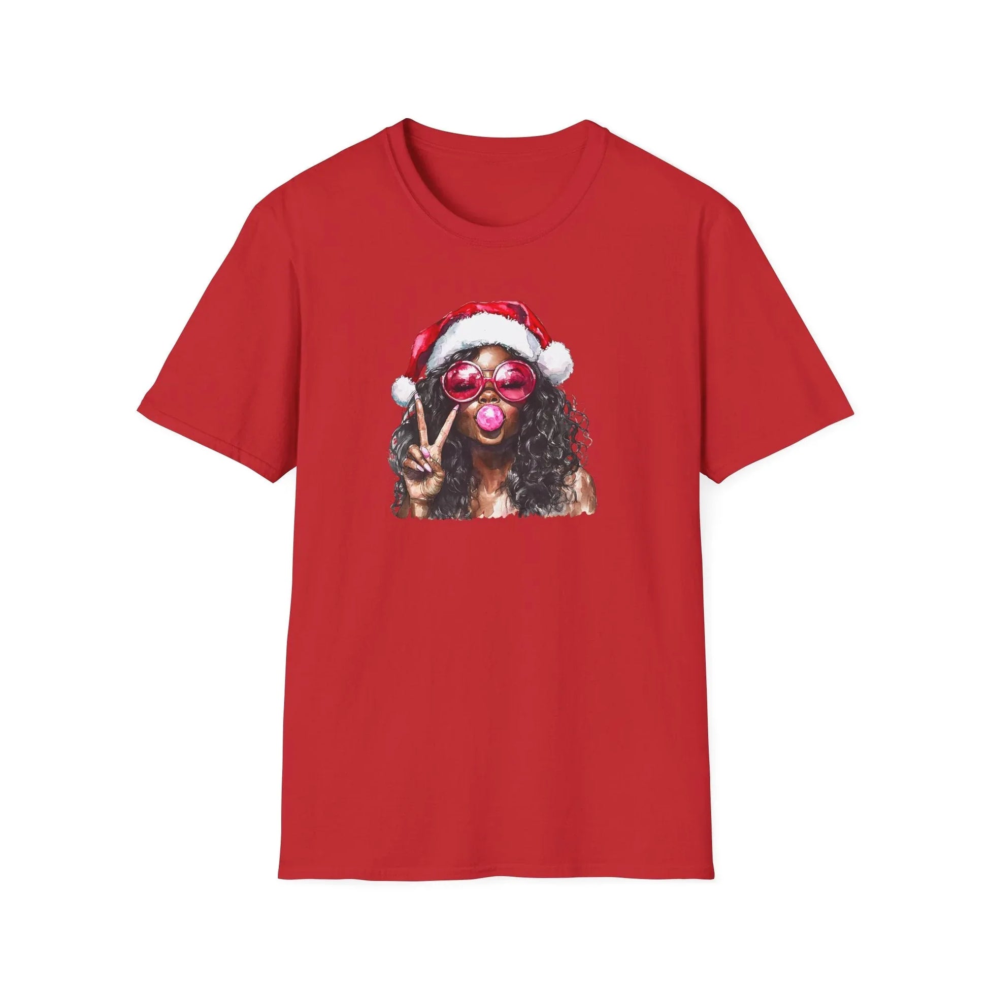 Pink Christmas Tshirt - S / Red - T-Shirt