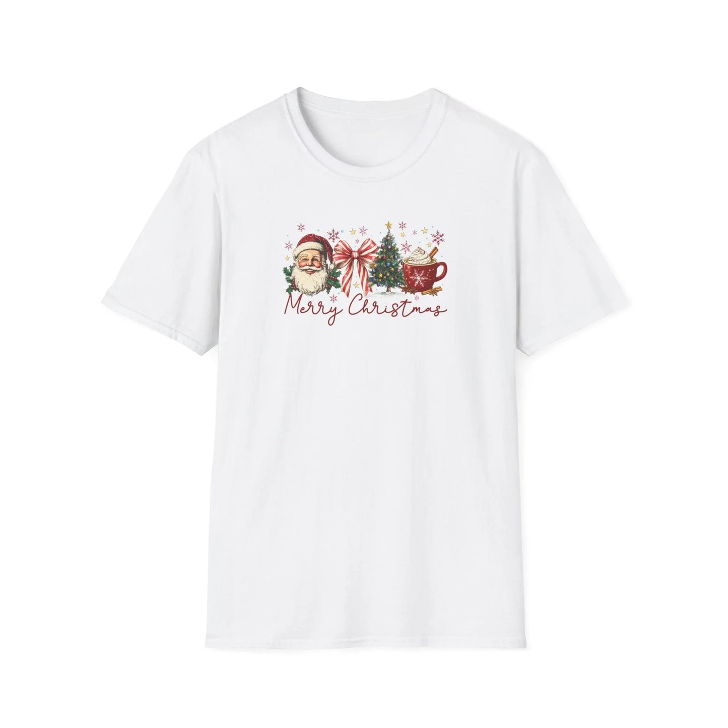 Pink Christmas Tshirt - XS / White - T-Shirt
