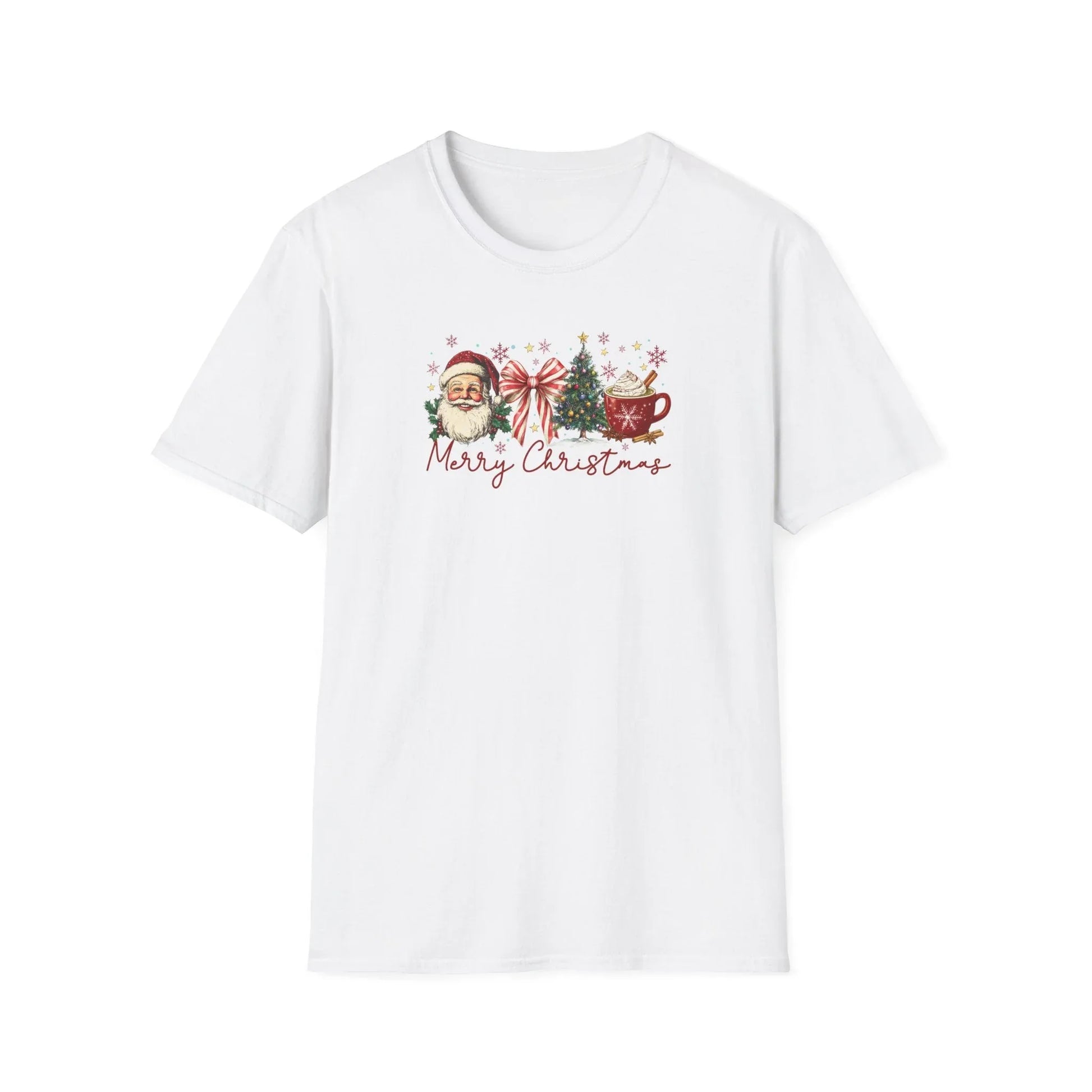 Pink Christmas Tshirt - XS / White - T-Shirt