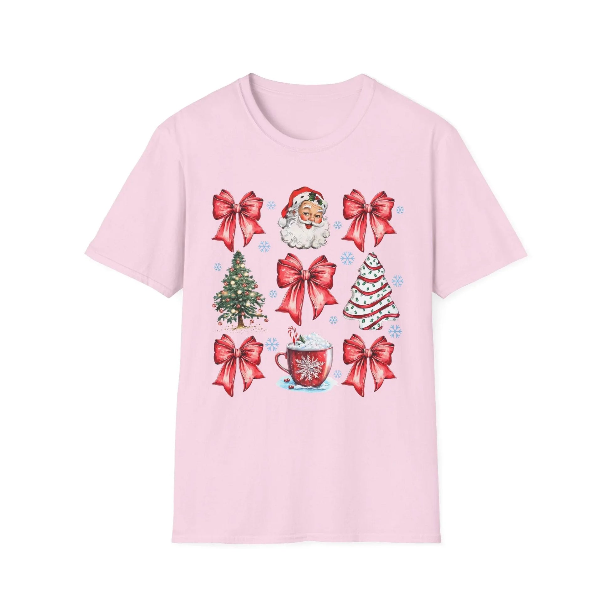 Pink Christmas Tshirt - S / Light - T-Shirt