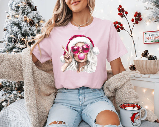 Pink Christmas Tshirt - T-Shirt