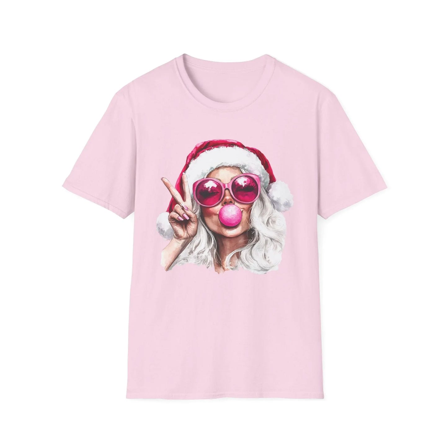 Pink Christmas Tshirt - S / Light - T-Shirt