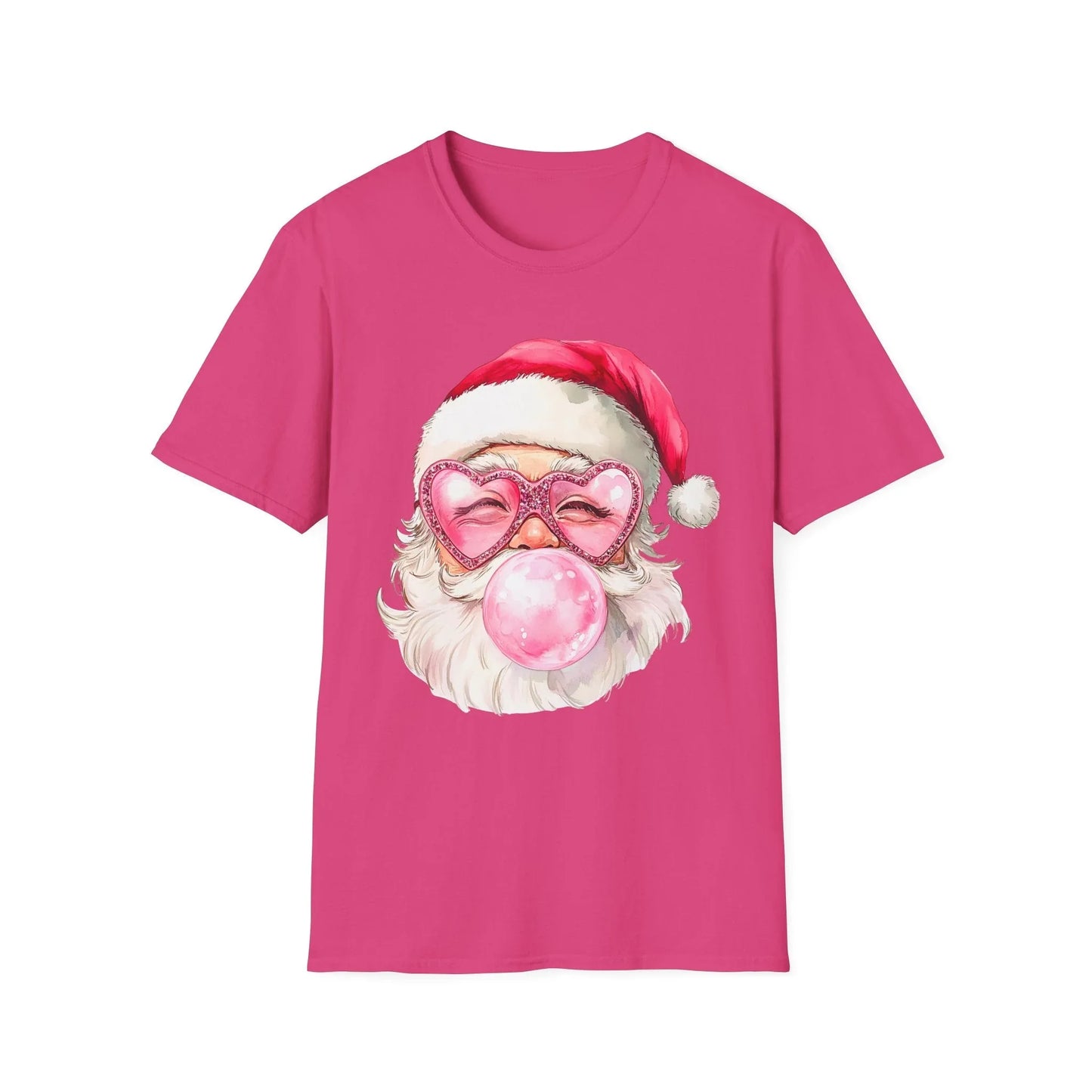 Pink Christmas Tshirt - S / Heliconia - T-Shirt