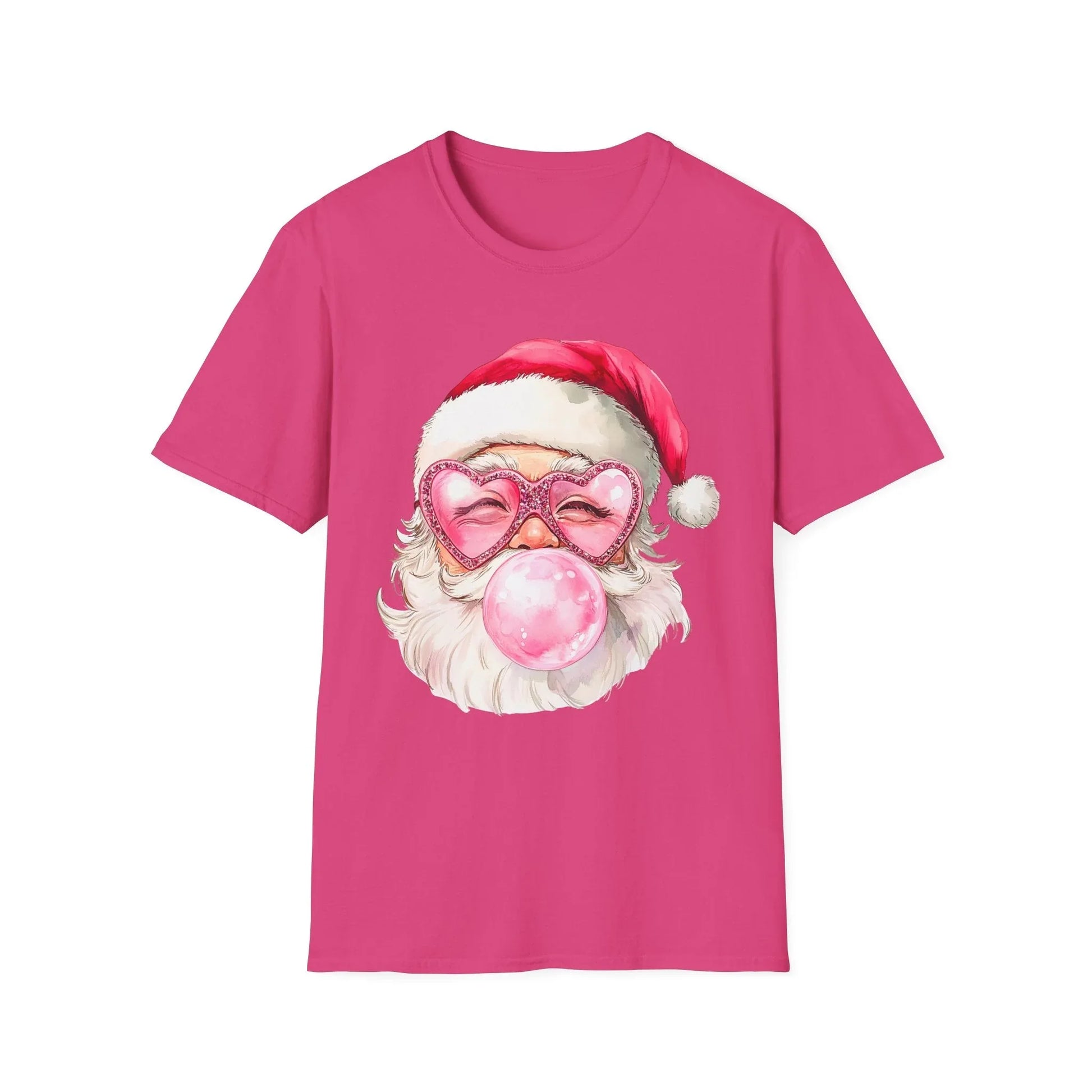 Pink Christmas Tshirt - S / Heliconia - T-Shirt