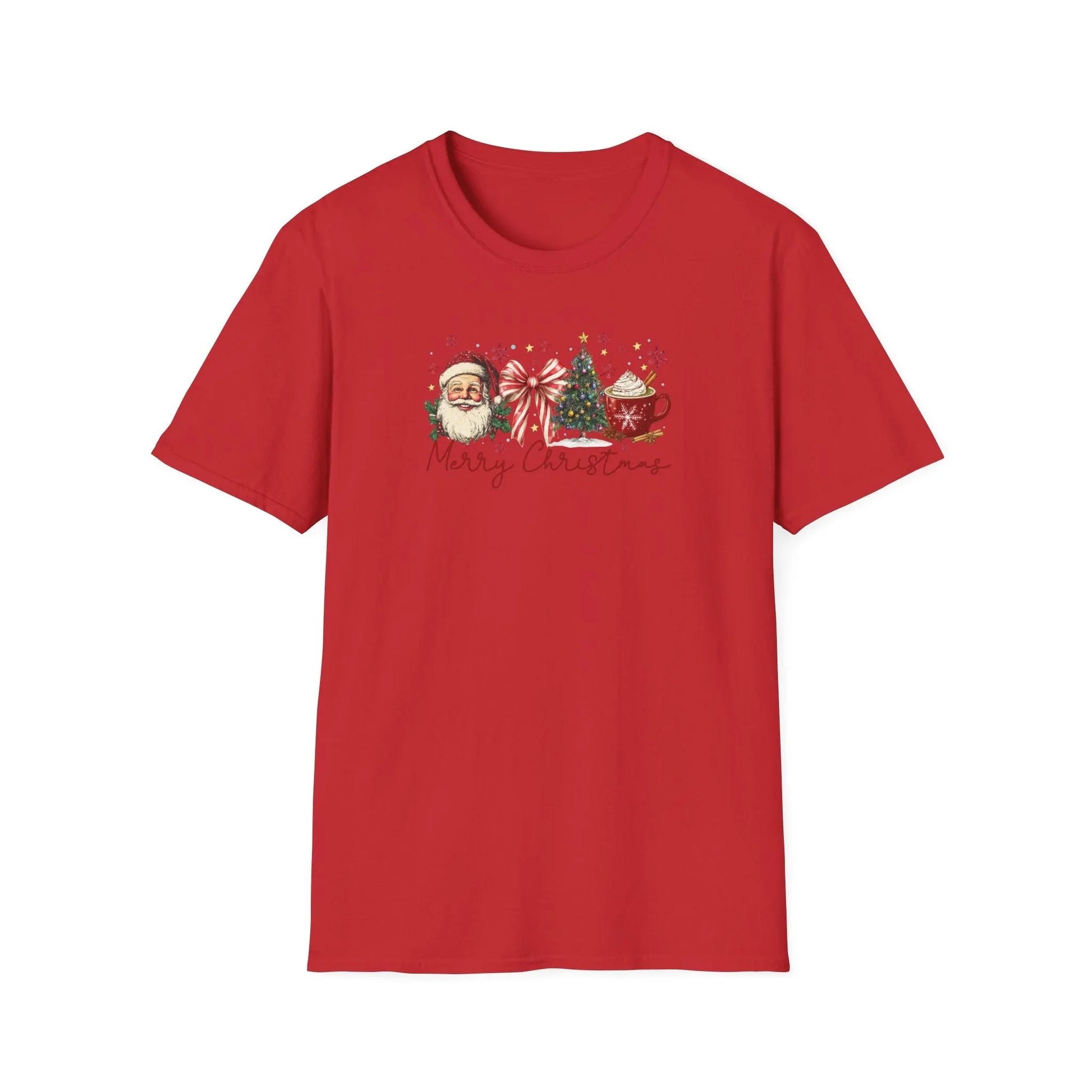 Pink Christmas Tshirt - S / Red - T-Shirt