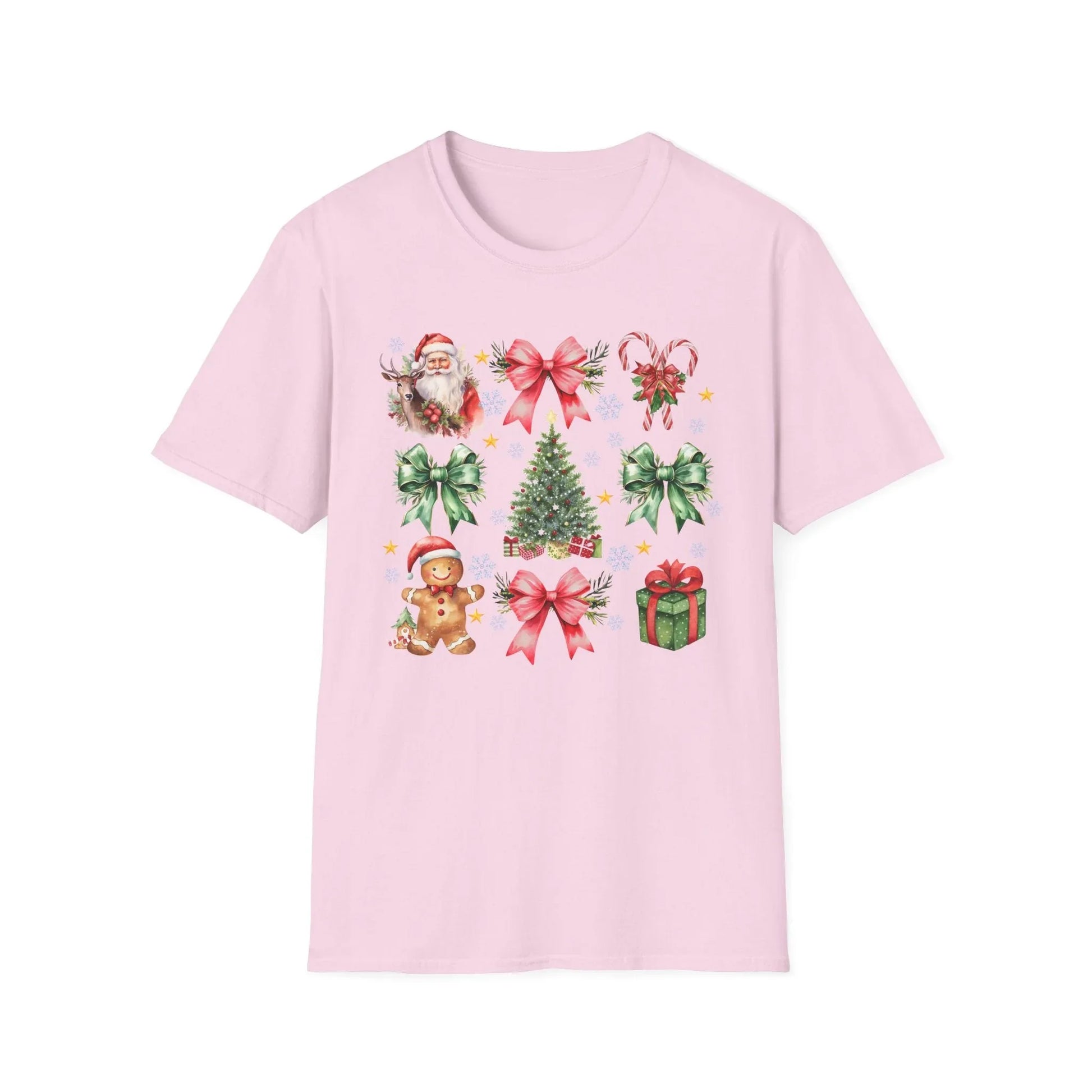 Pink Christmas Tshirt - S / Light - T-Shirt