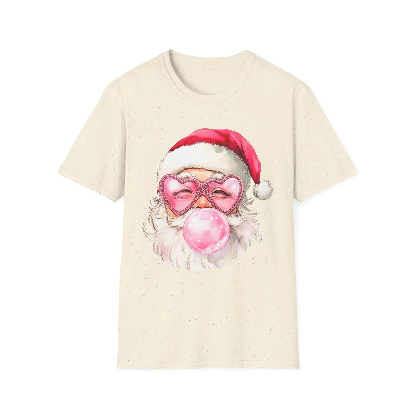 Pink Christmas Tshirt - S / Natural - T-Shirt