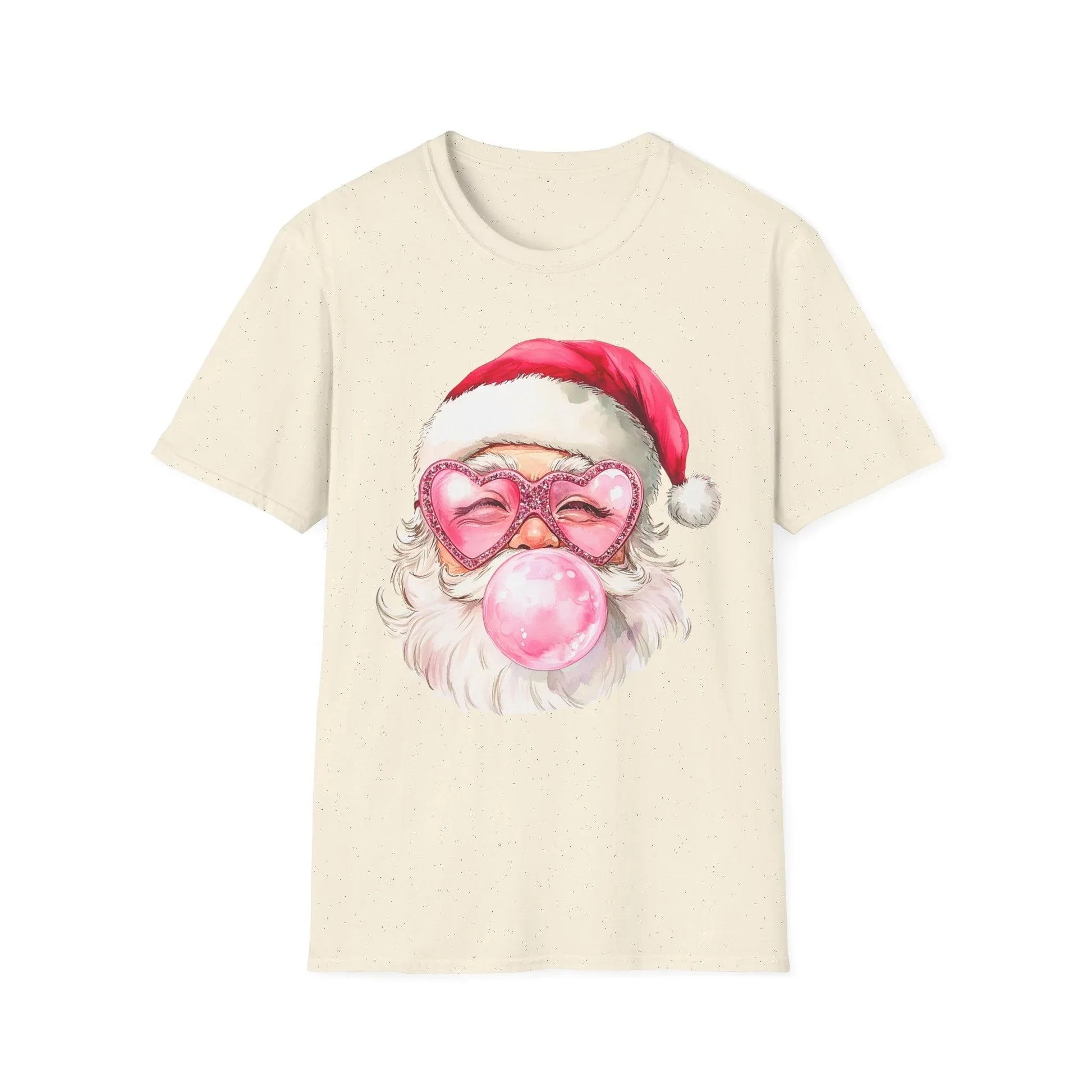 Pink Christmas Tshirt - S / Natural - T-Shirt