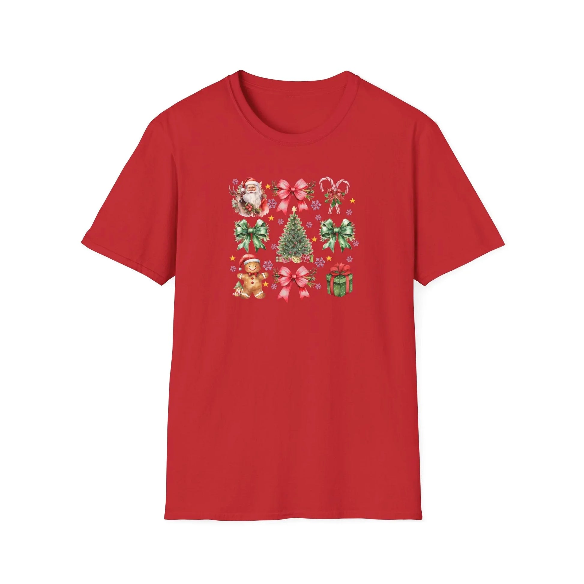 Pink Christmas Tshirt - S / Red - T-Shirt