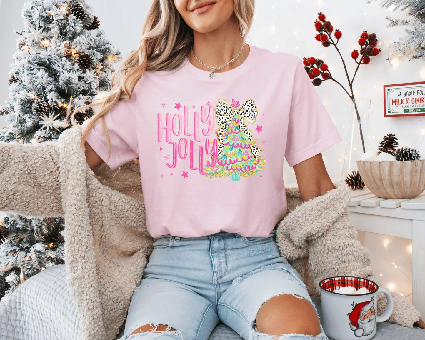 Pink Christmas Tshirt - T-Shirt