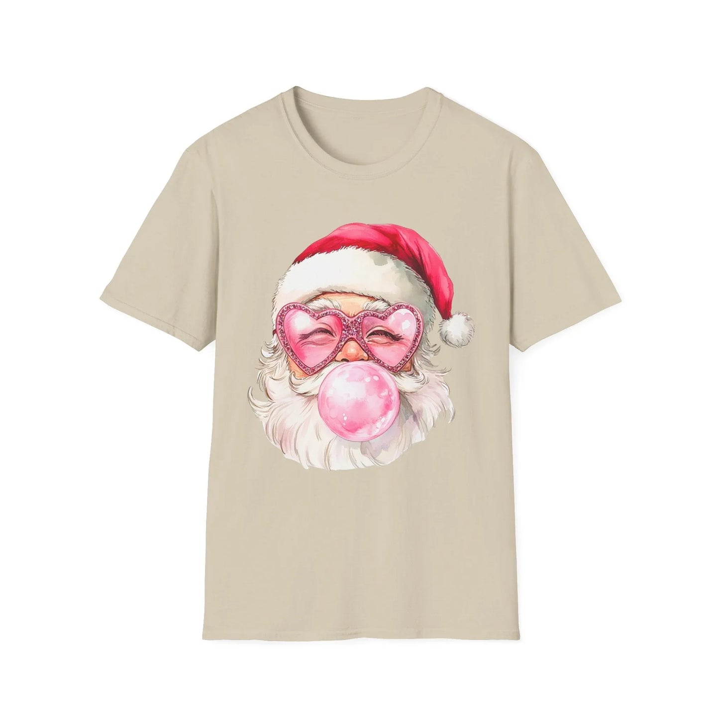 Pink Christmas Tshirt - S / Sand - T-Shirt